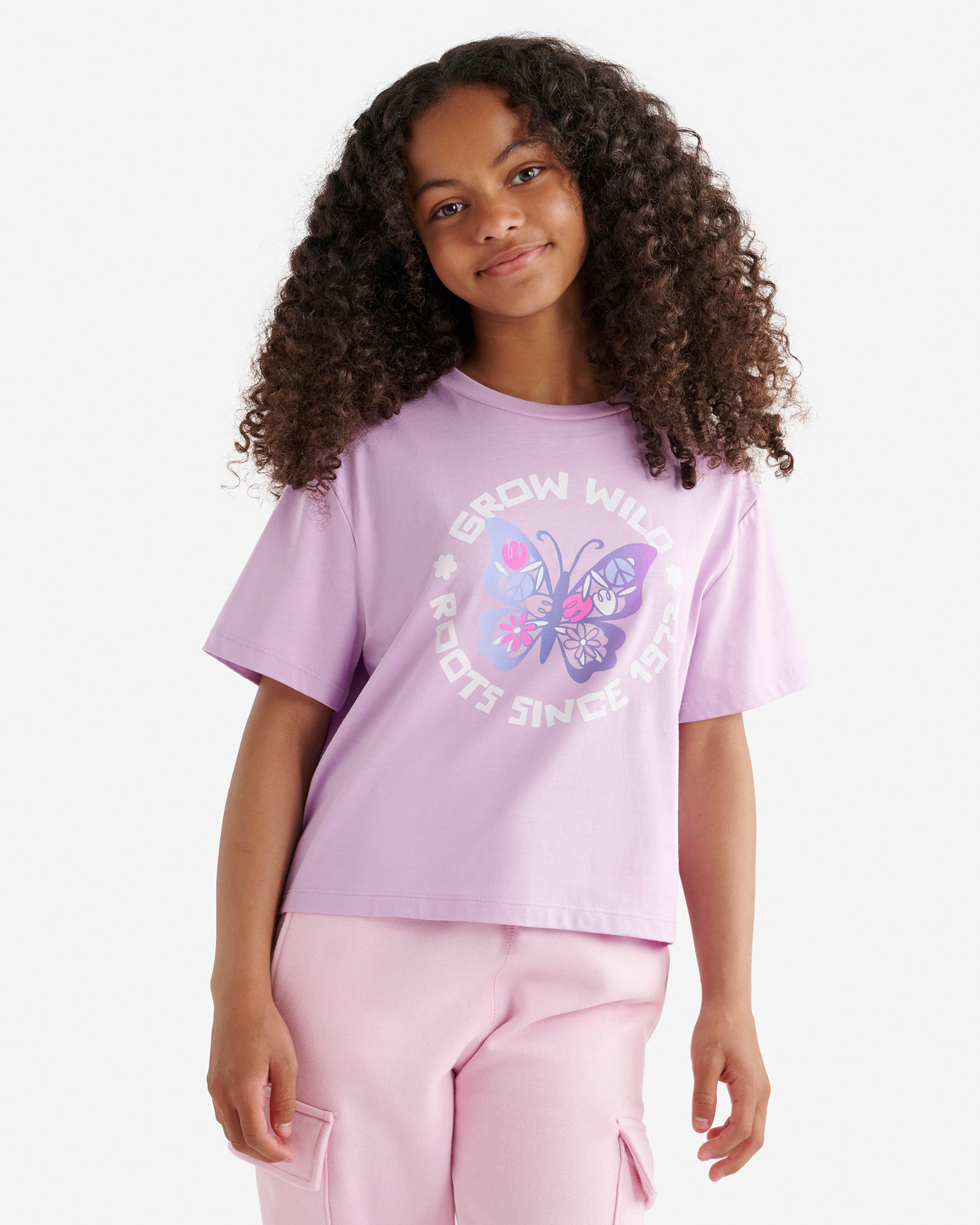 Girls Active Boxy T-Shirt - Lilac Ice