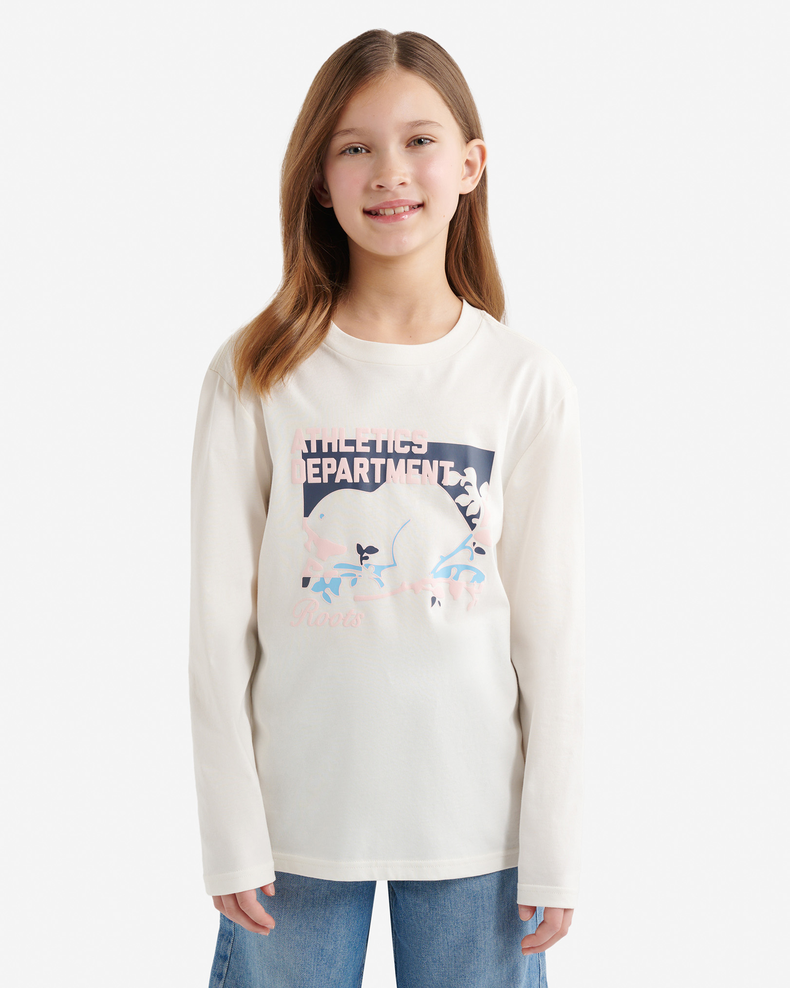 Kids Athletics Department T-Shirt - Egret Kids Athletics Department T-Shirt - Egret