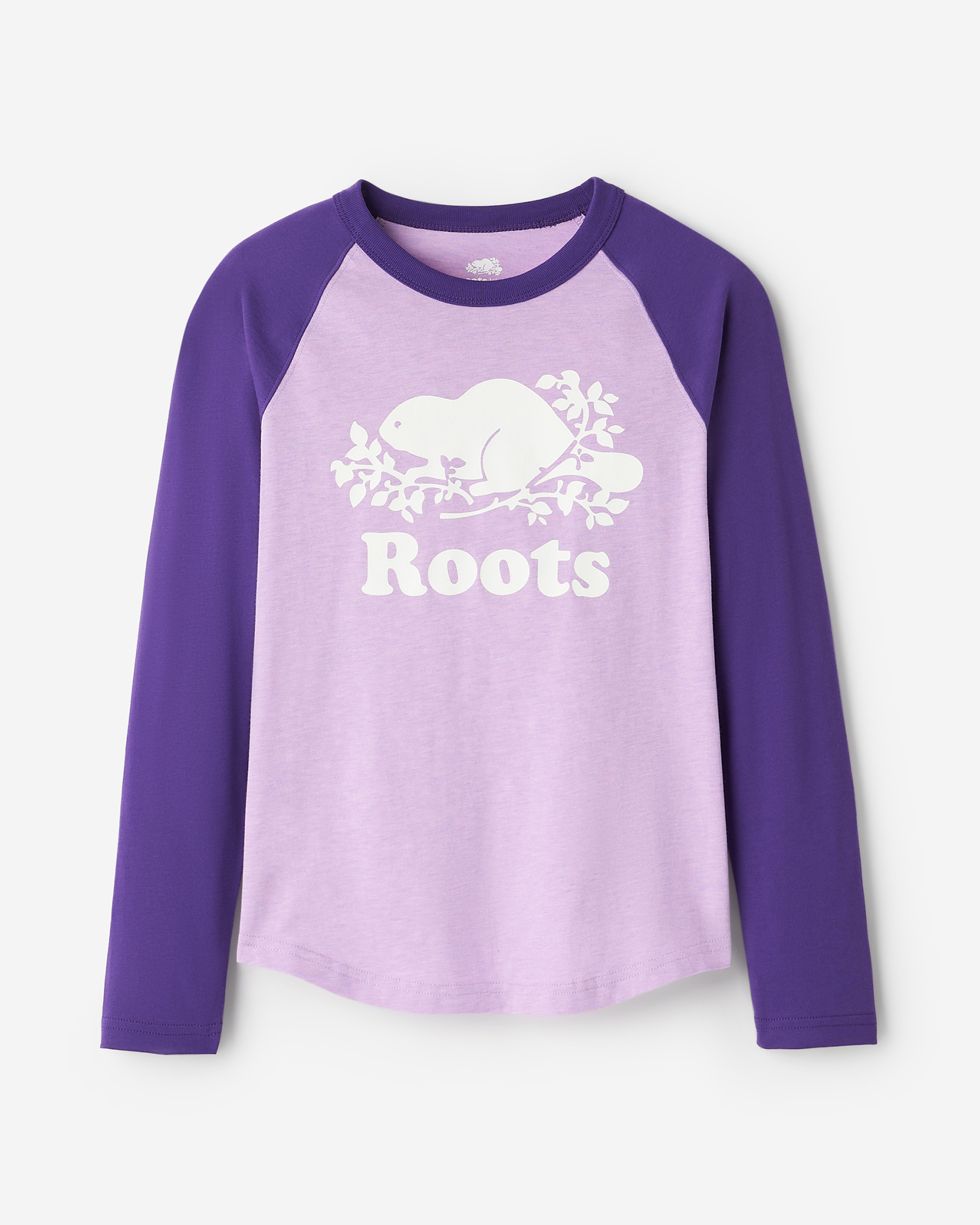 Kids Cooper Baseball Long Sleeve T-Shirt - Violet Sky Kids Cooper Baseball Long Sleeve T-Shirt - Violet Sky