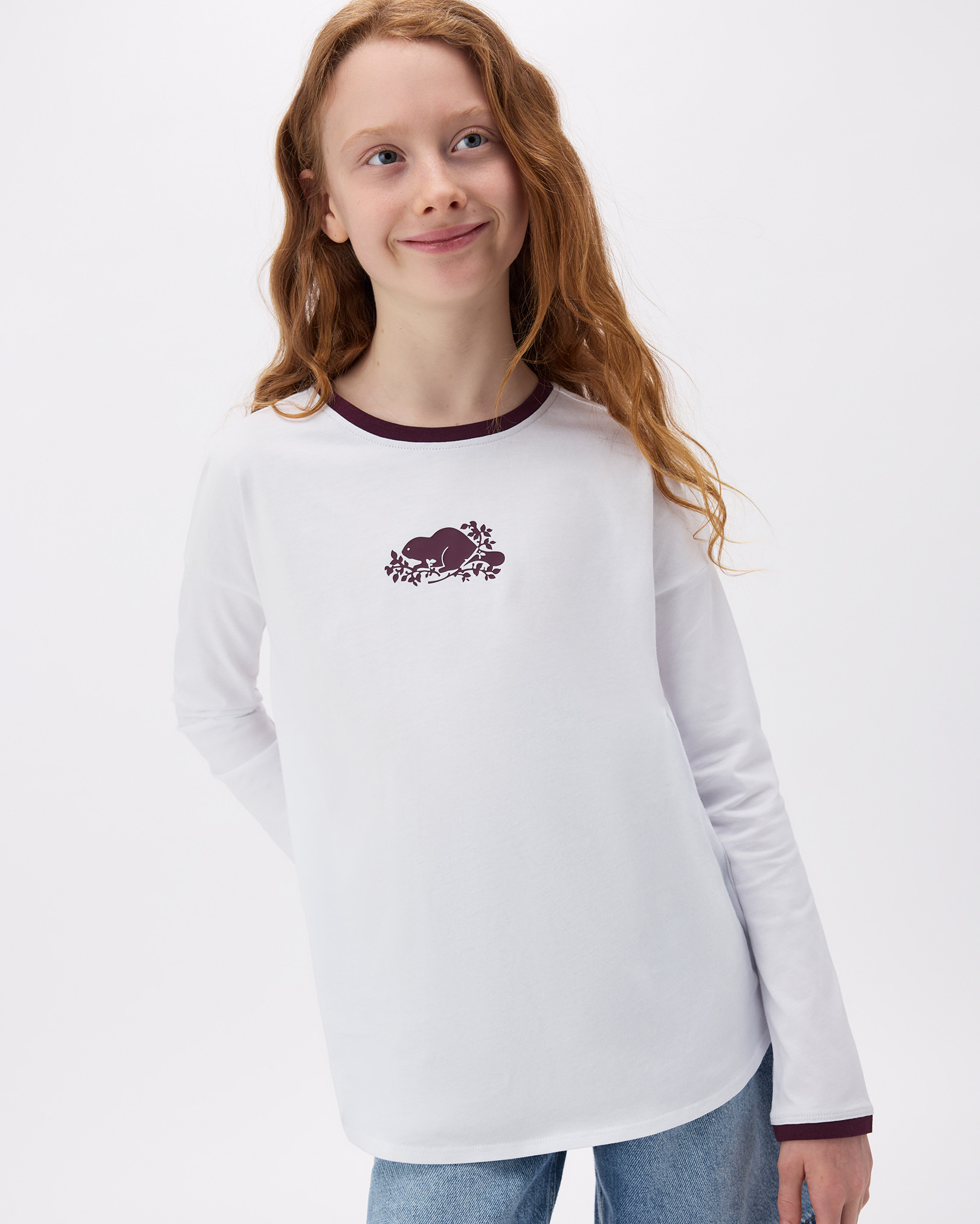 Girls Cooper Pop Relaxed Long Sleeve T-Shirt Girls Cooper Pop Relaxed Long Sleeve T-Shirt