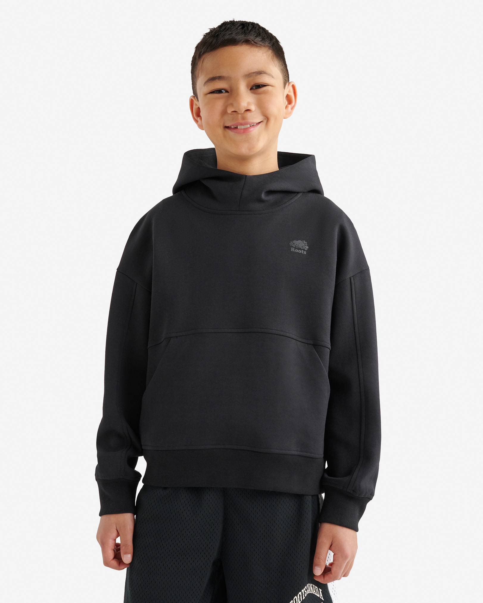 Kids Active Kanga Hoodie - Black