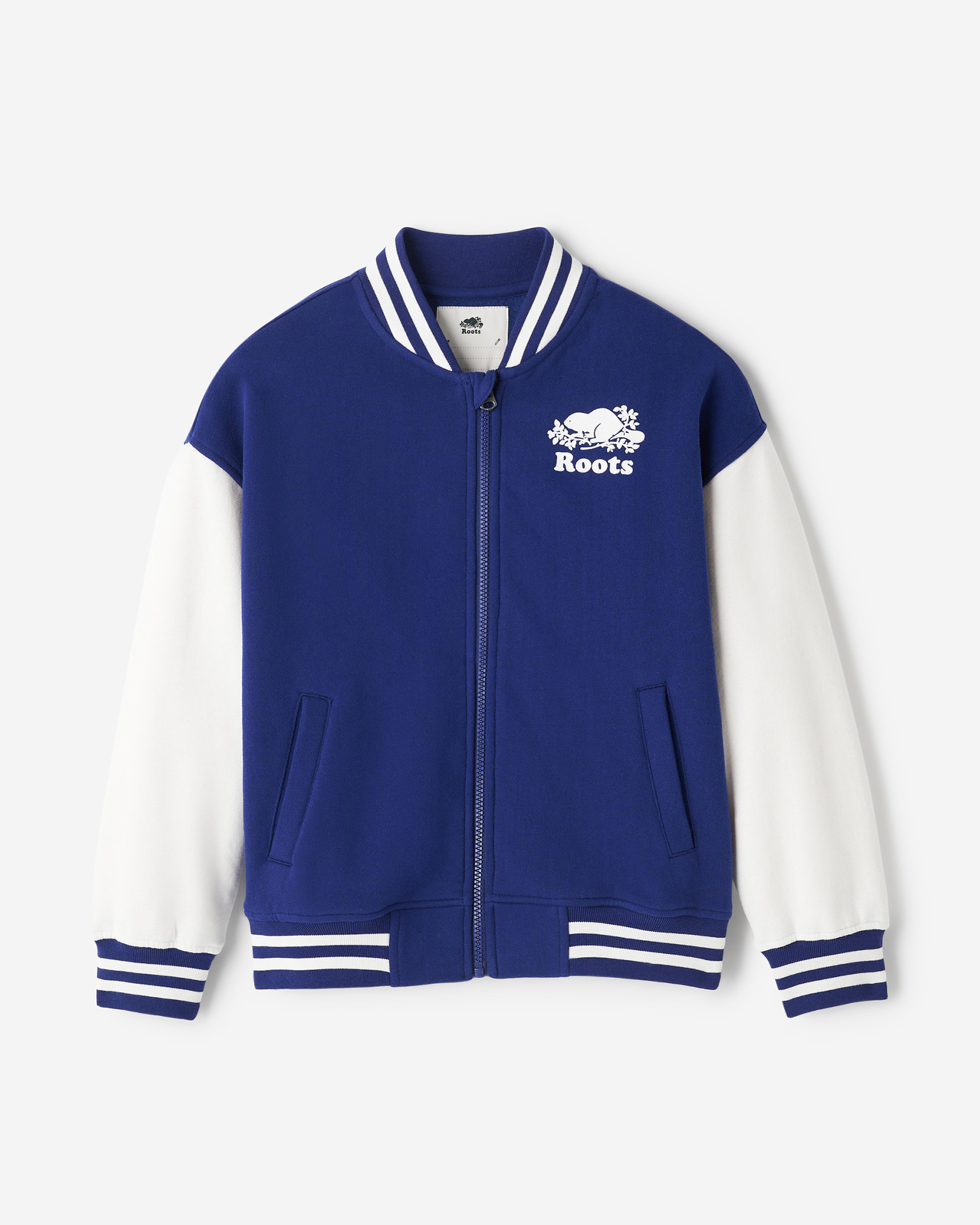 Kids Varsity Jacket - Beacon Blue