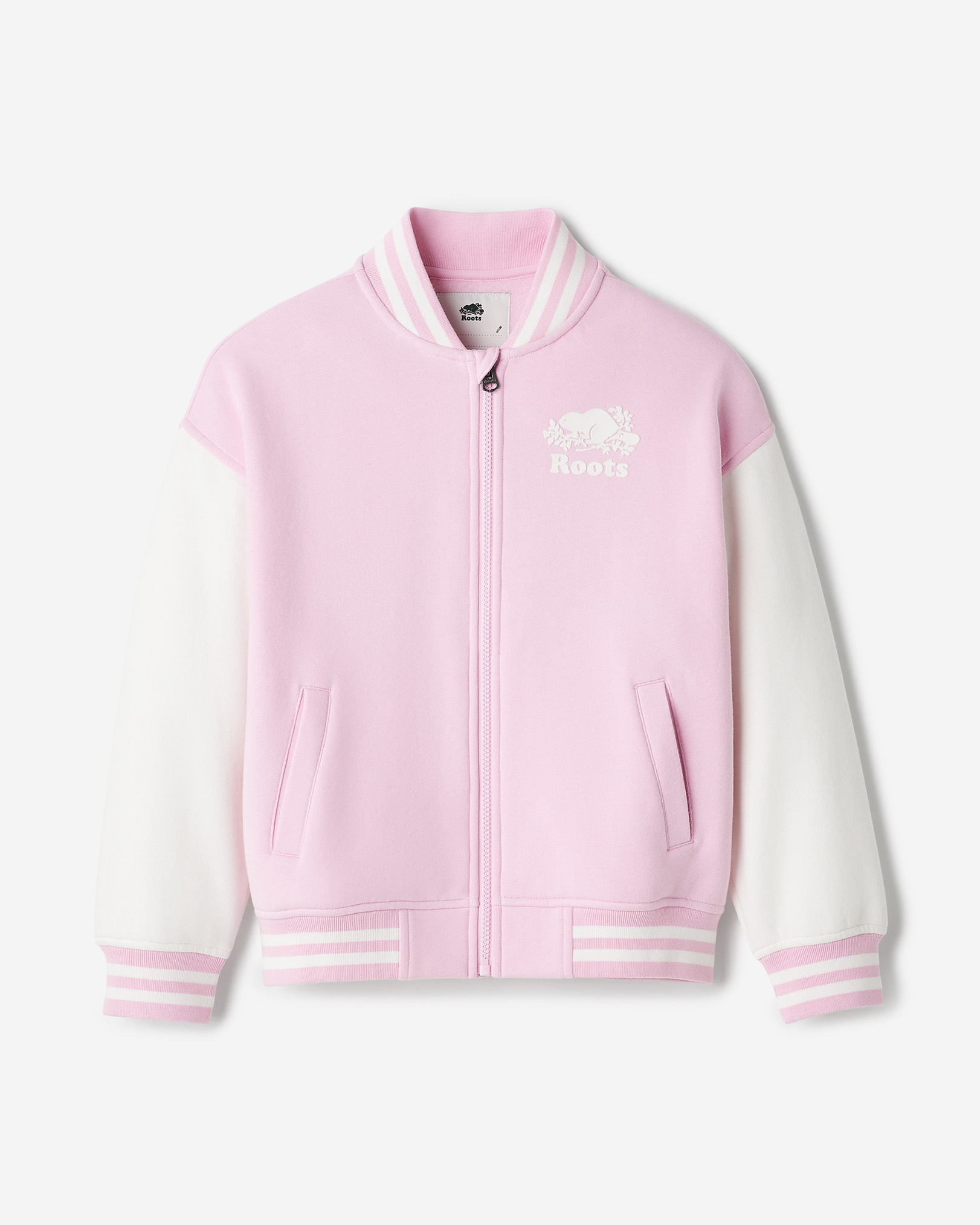 Blouson universitaire pour enfants - Plume Rose Blouson universitaire pour enfants - Plume Rose
