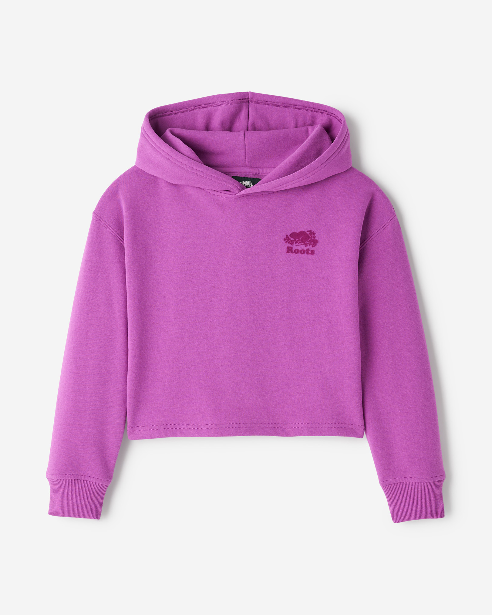 Girls Cozy Cooper Shortened Hoodie - Hyacinth Violet Girls Cozy Cooper Shortened Hoodie - Hyacinth Violet