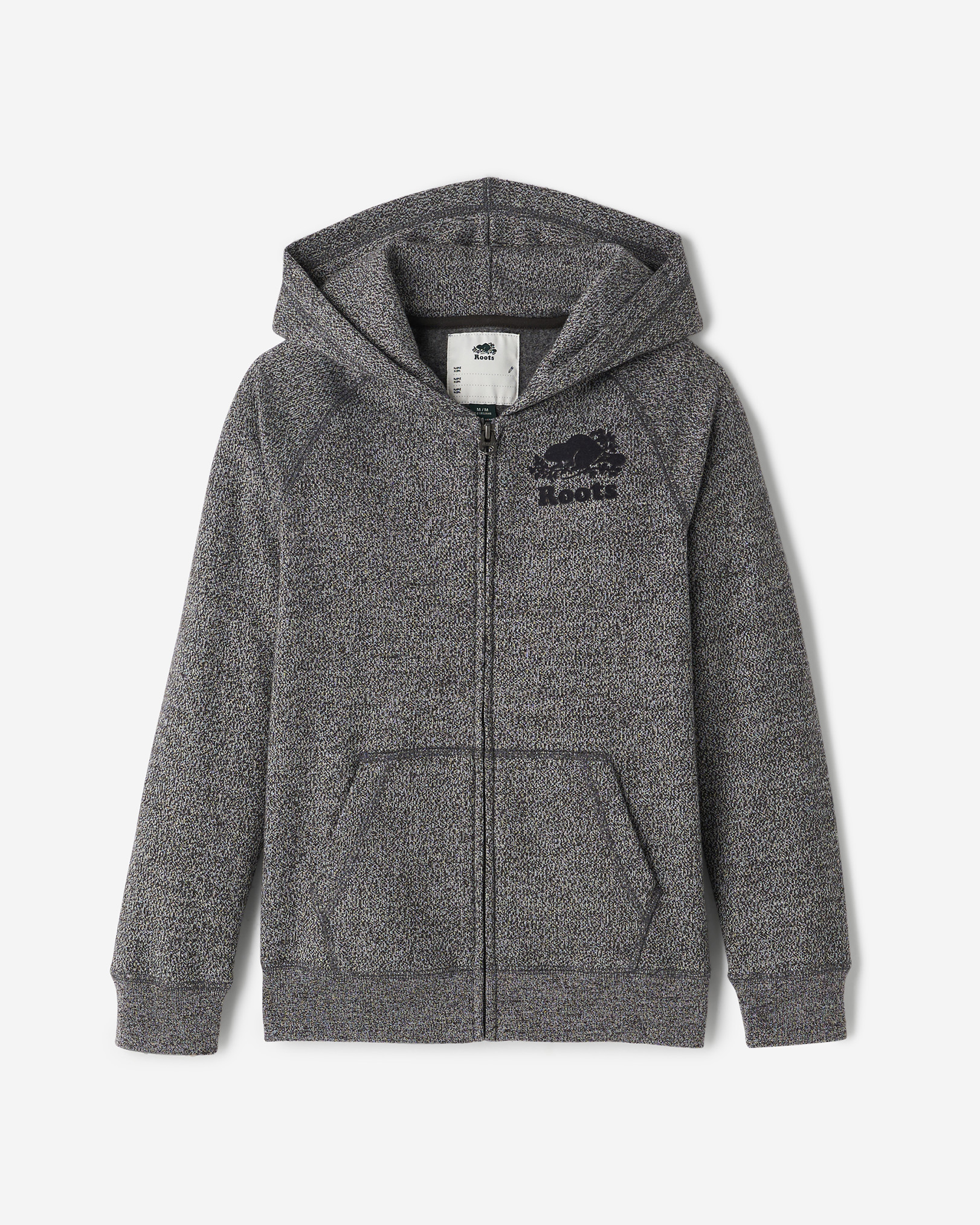 Kids Organic Original Full Zip Hoodie - Charcoal Pepper Kids Organic Original Full Zip Hoodie - Charcoal Pepper