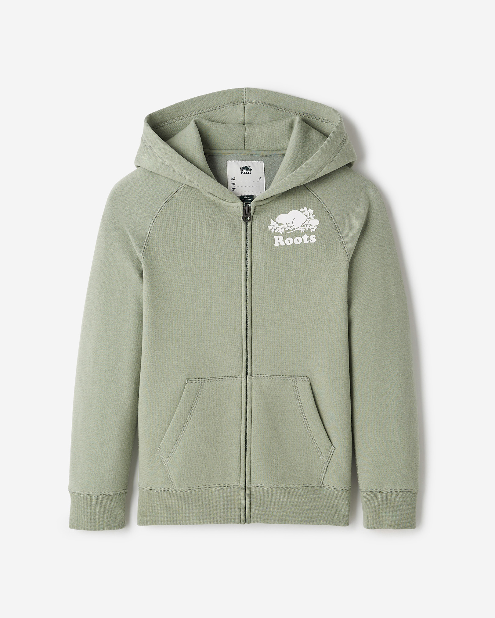 Kids Organic Original Full Zip Hoodie - Shadow Green