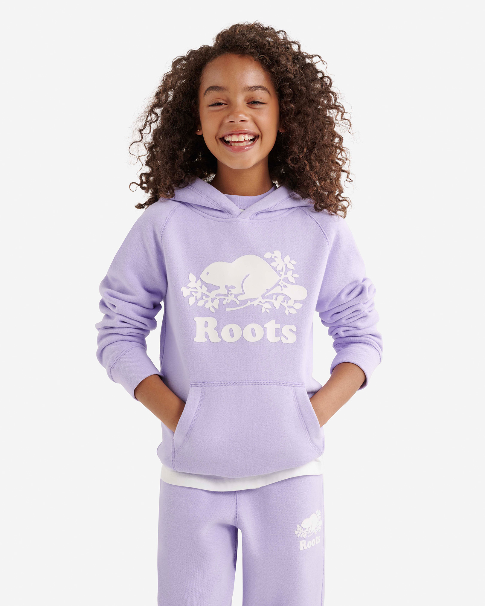 Kids Organic Original Kanga Hoodie - Lavender