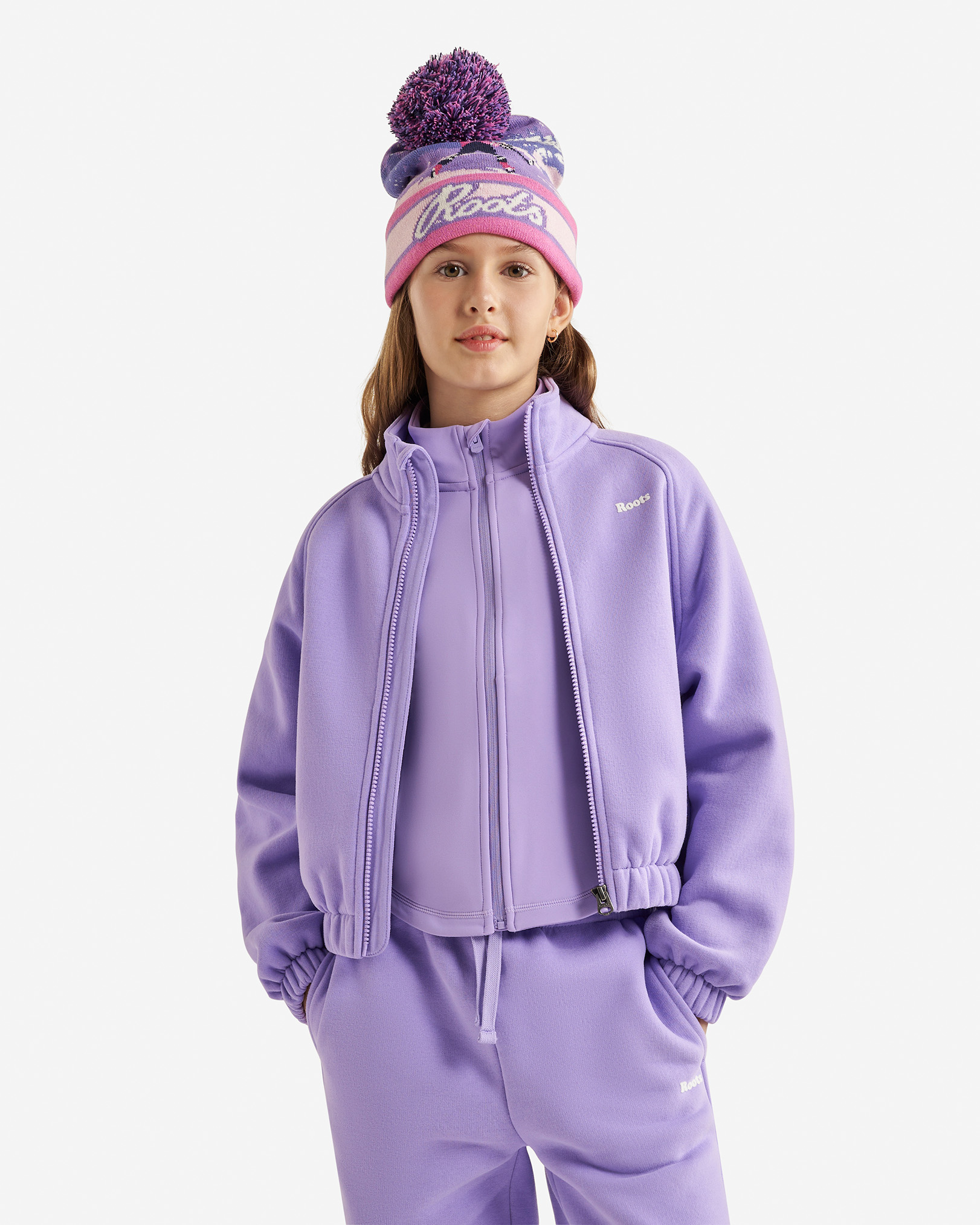 Kids Cloud Bubble Track Jacket - Violet Tulip Kids Cloud Bubble Track Jacket - Violet Tulip
