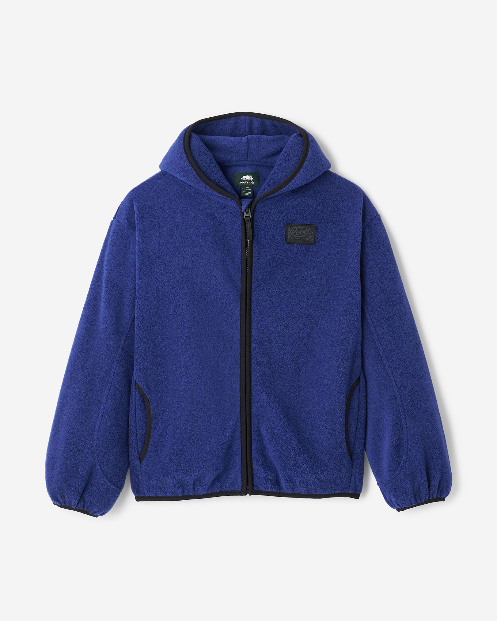 Kids Active Microfleece Full Zip Hoodie - Beacon Blue