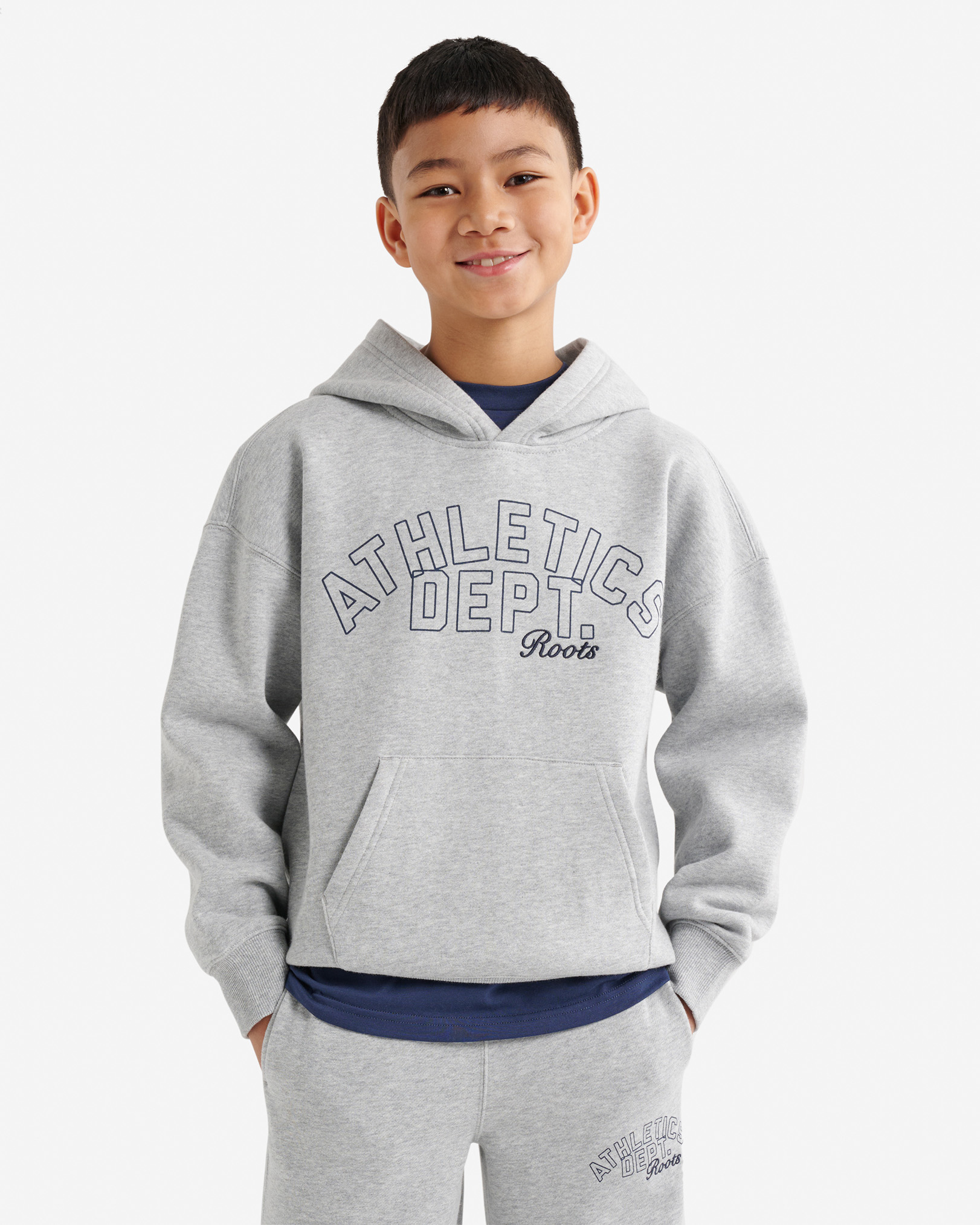 Kids Athletics Department Hoodie - Medium Heather Grey