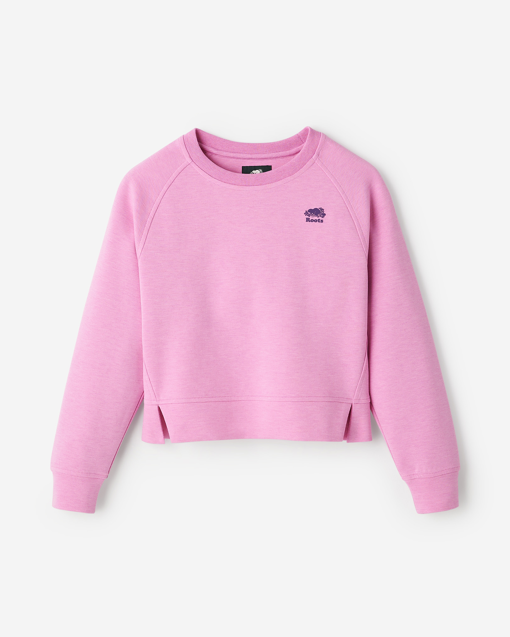 Girls Recover Interlock Crew - Electric Violet Mix Girls Recover Interlock Crew - Electric Violet Mix