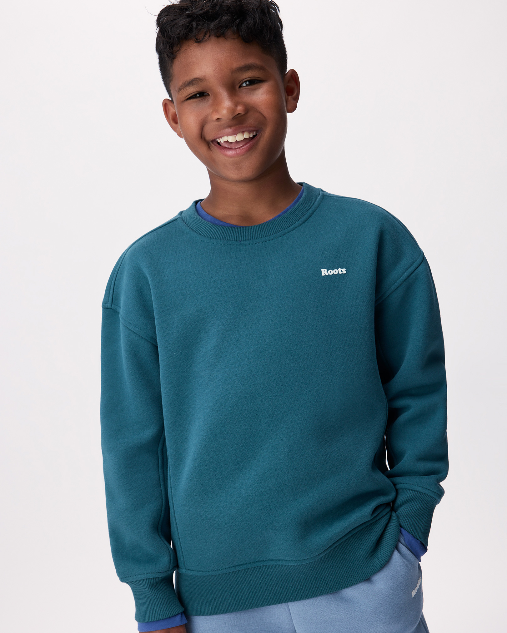 Kids Cloud Crew Sweatshirt - Ocean Teal Kids Cloud Crew Sweatshirt - Ocean Teal