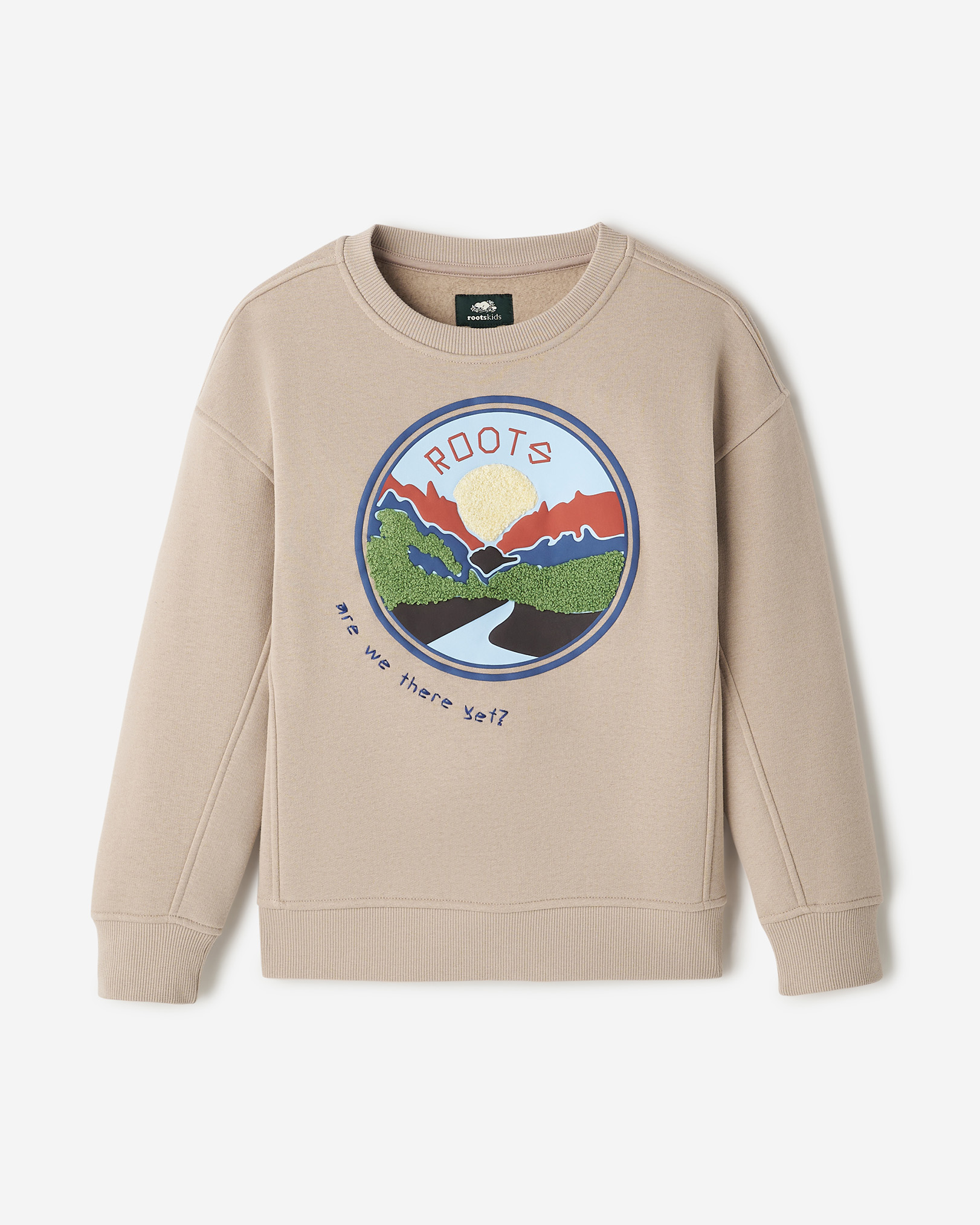 Kids Skyline Relaxed Crew Sweatshirt - Simply Taupe Kids Skyline Relaxed Crew Sweatshirt - Simply Taupe