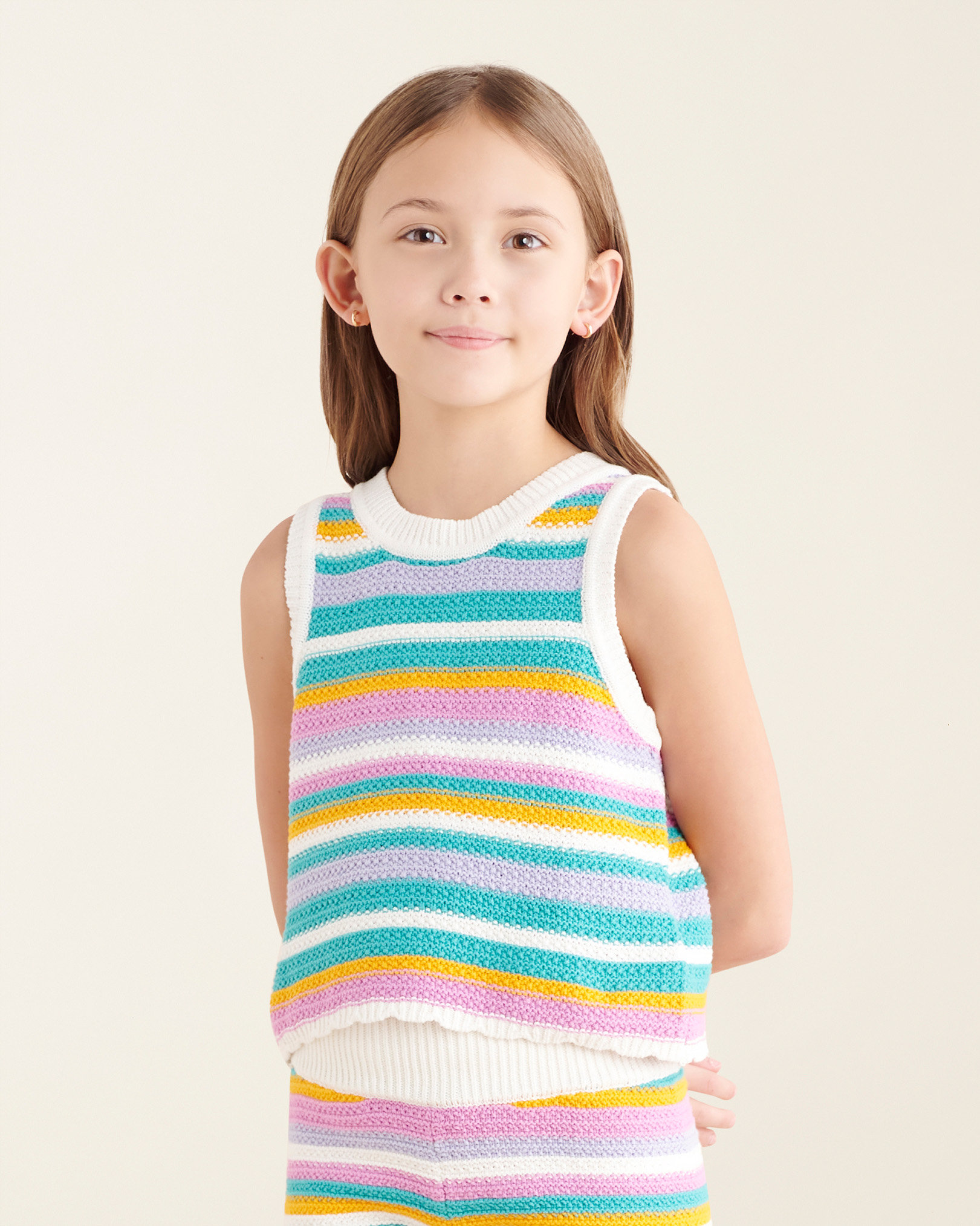 Girls Sylvan Crochet Tank Girls Sylvan Crochet Tank