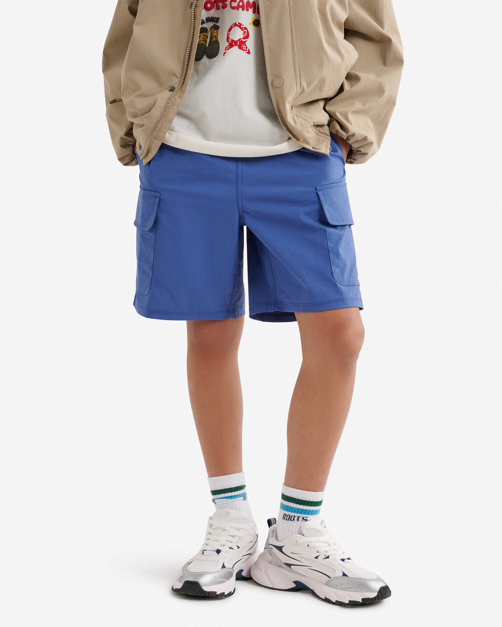 Short hybride Club de la nature pour enfant - Mousson Bleue Short hybride Club de la nature pour enfant - Mousson Bleue