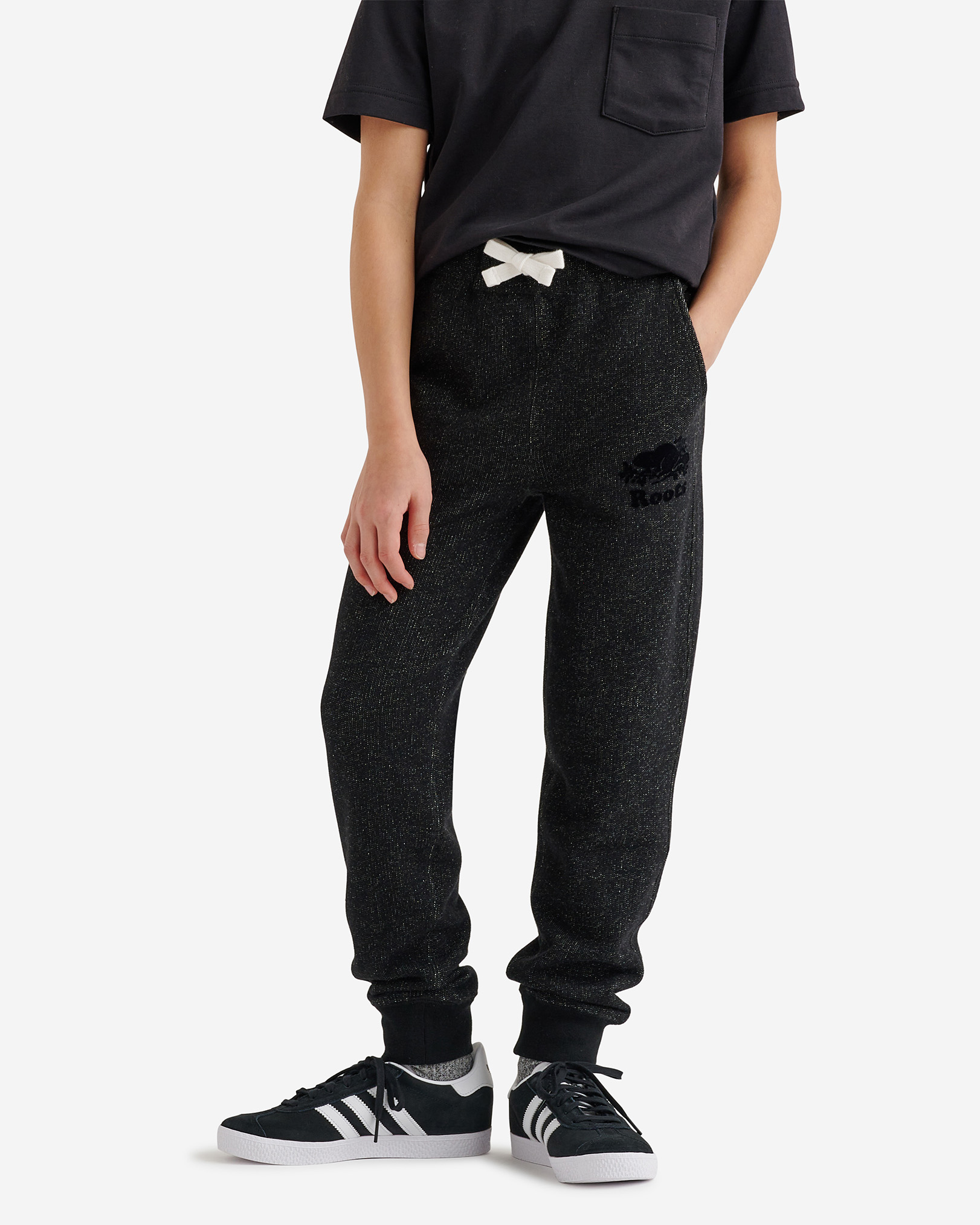 Boys Organic Park Slim Sweatpant - Black Pepper
