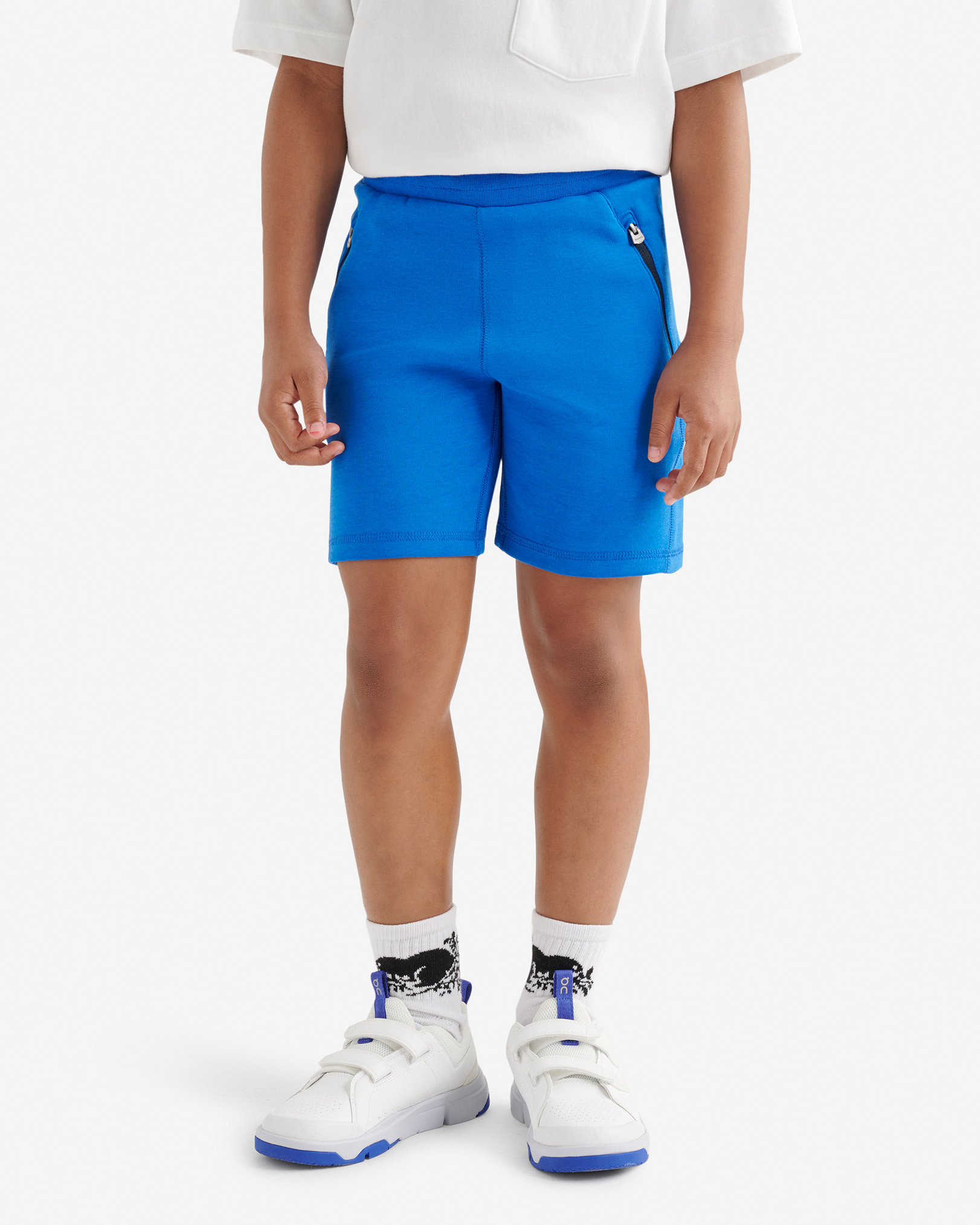 Kids Active Interlock Short - Blue Wave