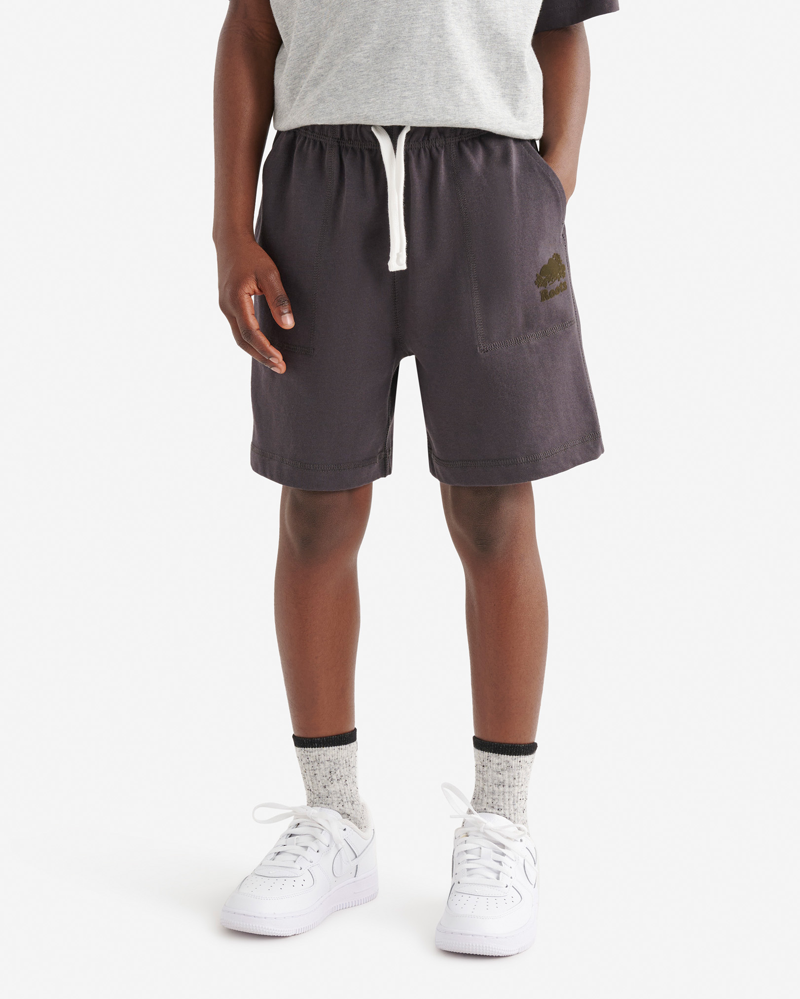 Kids Cooper Heavy Jersey Short - Charcoal Black