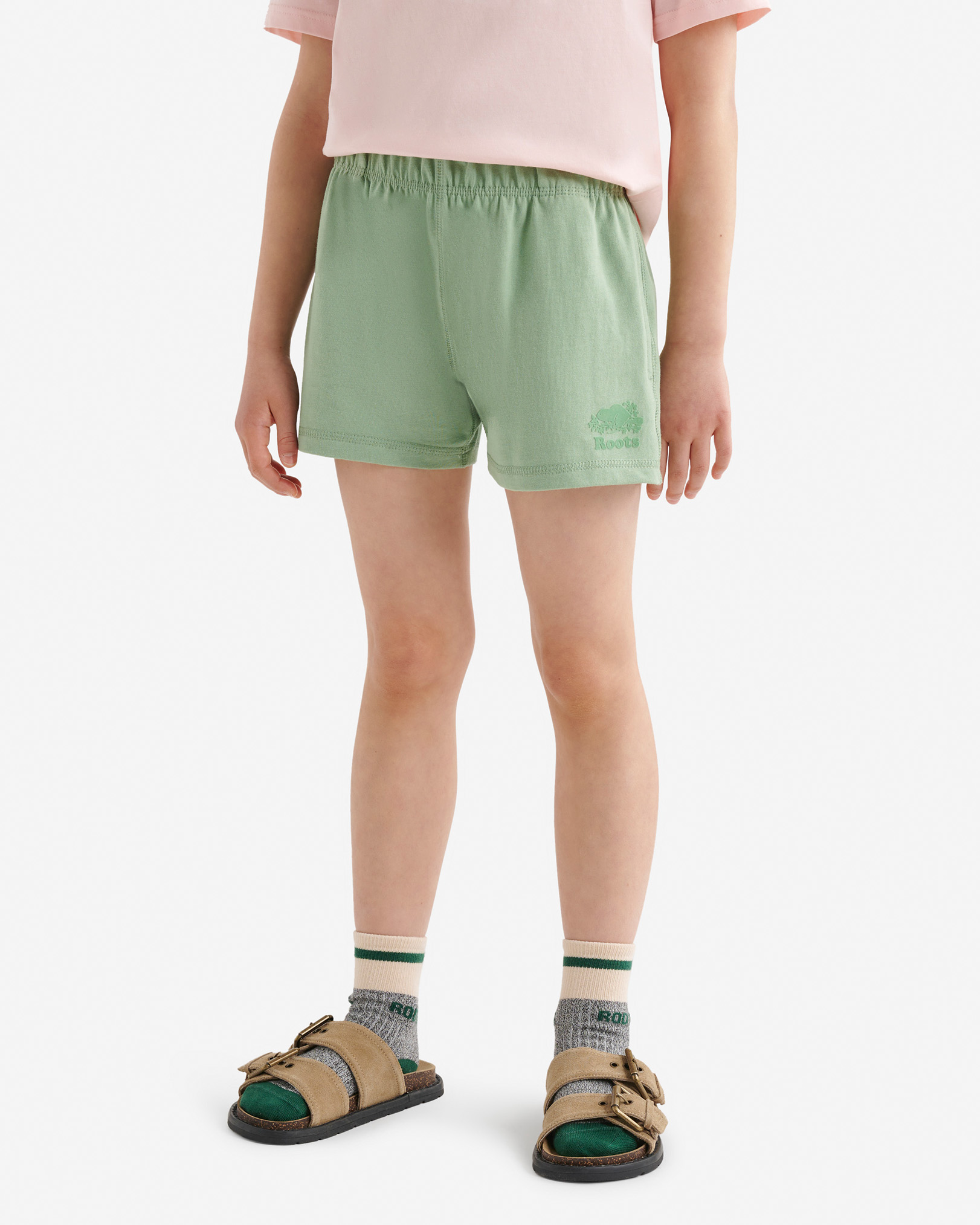 Girls Cooper Heavy Jersey Shortie - Basil