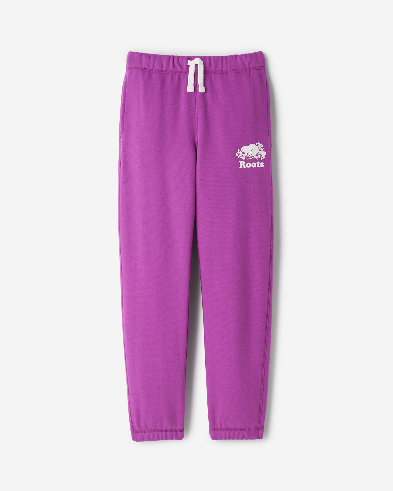 Pantalon original Roots en molleton de coton bio pour enfants - Violet De Jacinthe Pantalon original Roots en molleton de coton bio pour enfants - Violet De Jacinthe