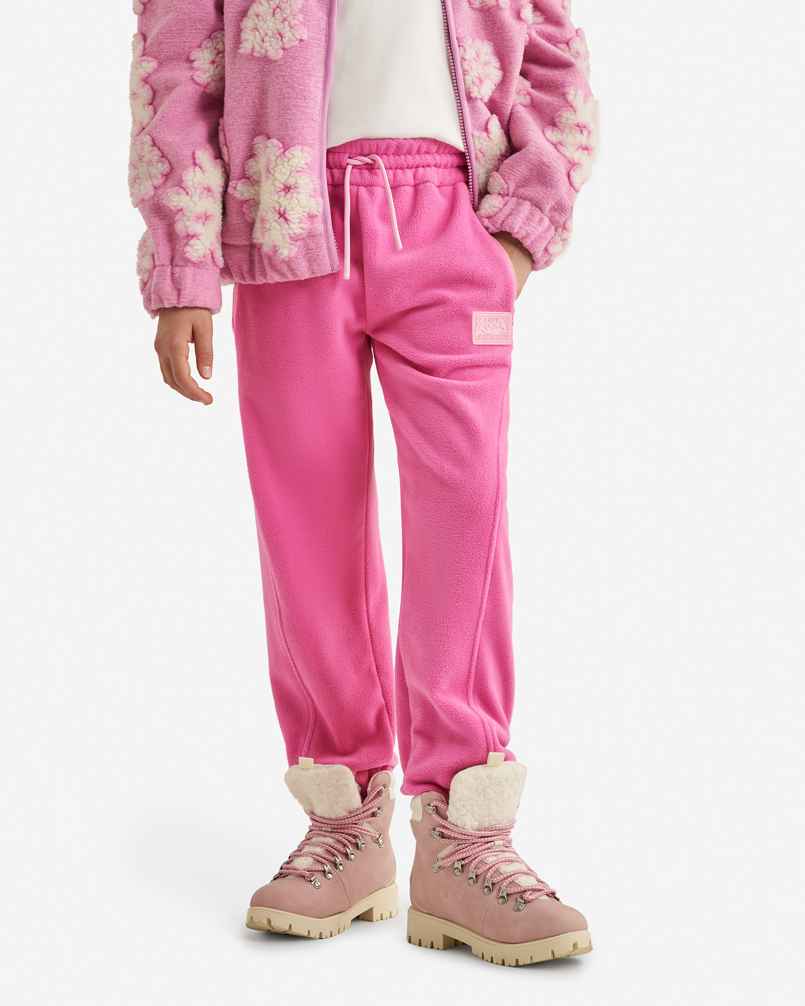 Kids Active Microfleece Jogger - Ultra Pink