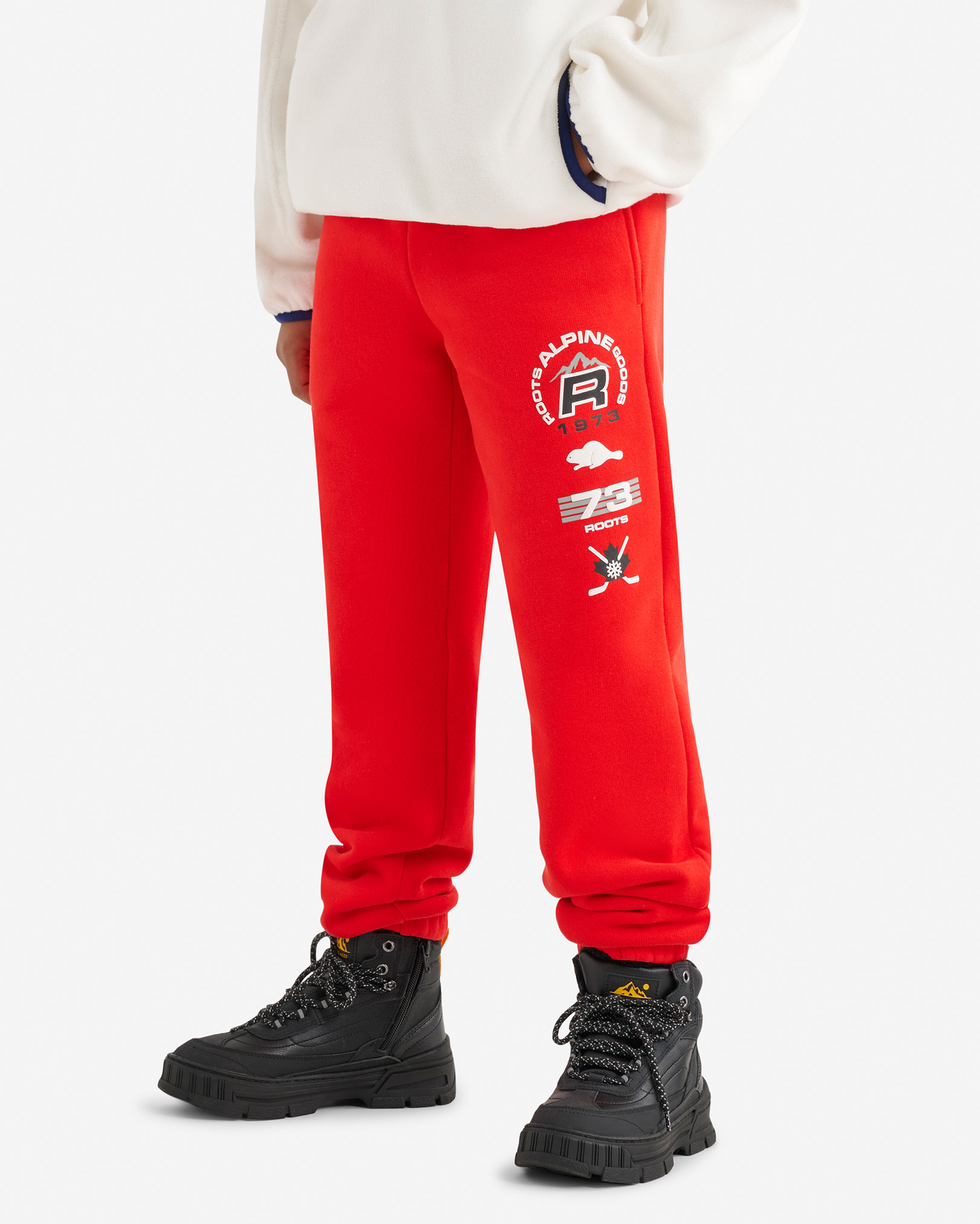 Kids Alpine Goods Patches Sweatpant - Cherry Burst