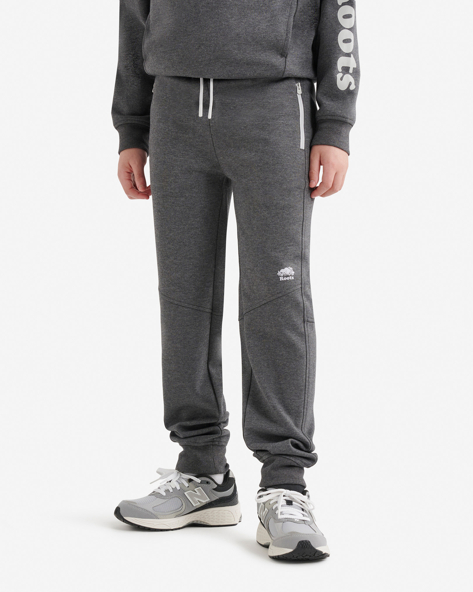 Kids Recover Interlock Jogger - Midnight Grey Mix Kids Recover Interlock Jogger - Midnight Grey Mix