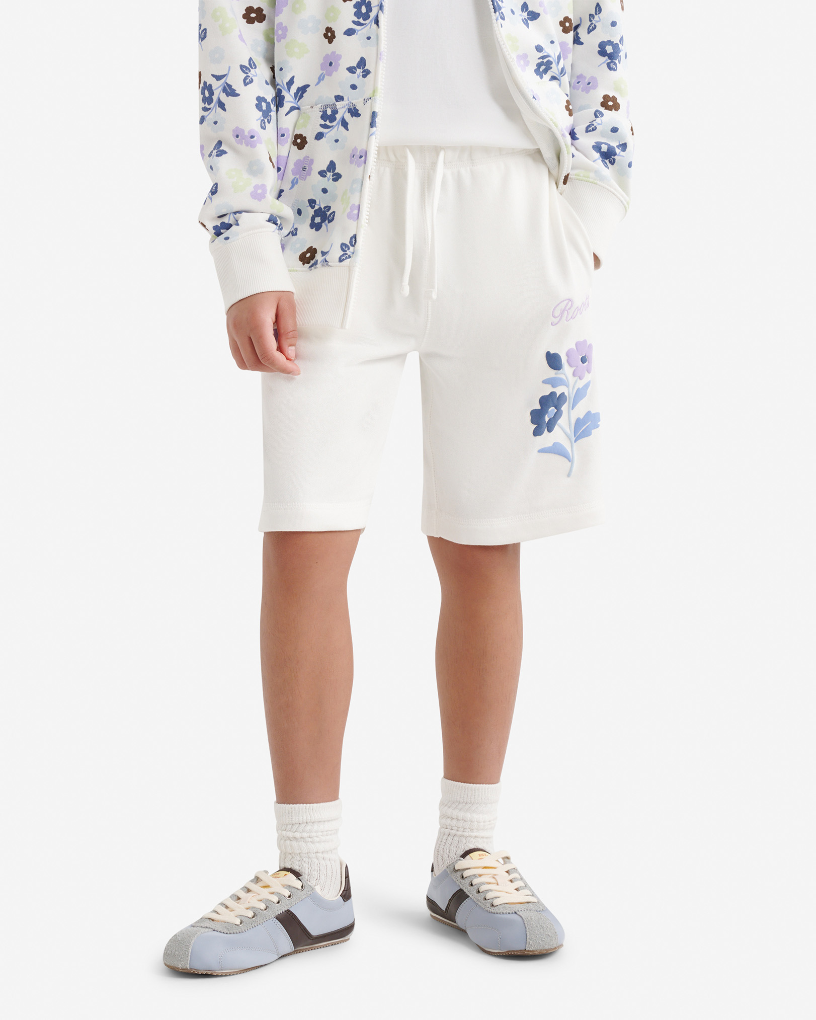 Short motif floral pour enfant - Aigrette