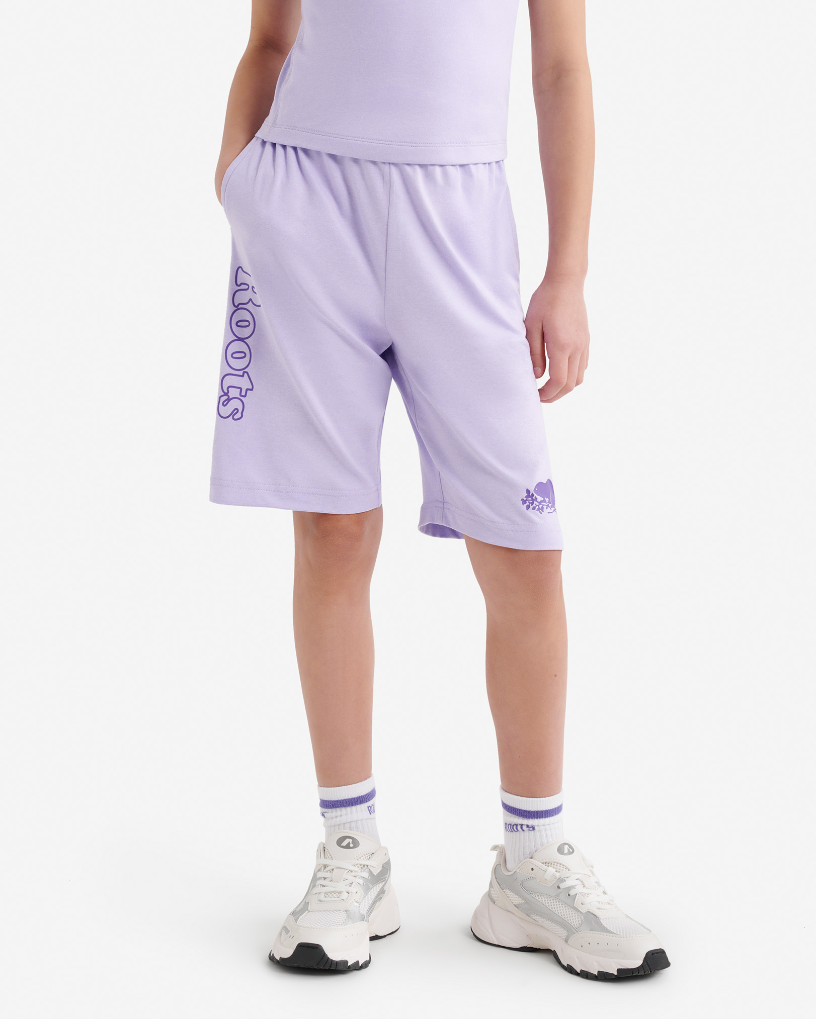 Short Cooper Remix Renew pour enfant - Mlng Lavande