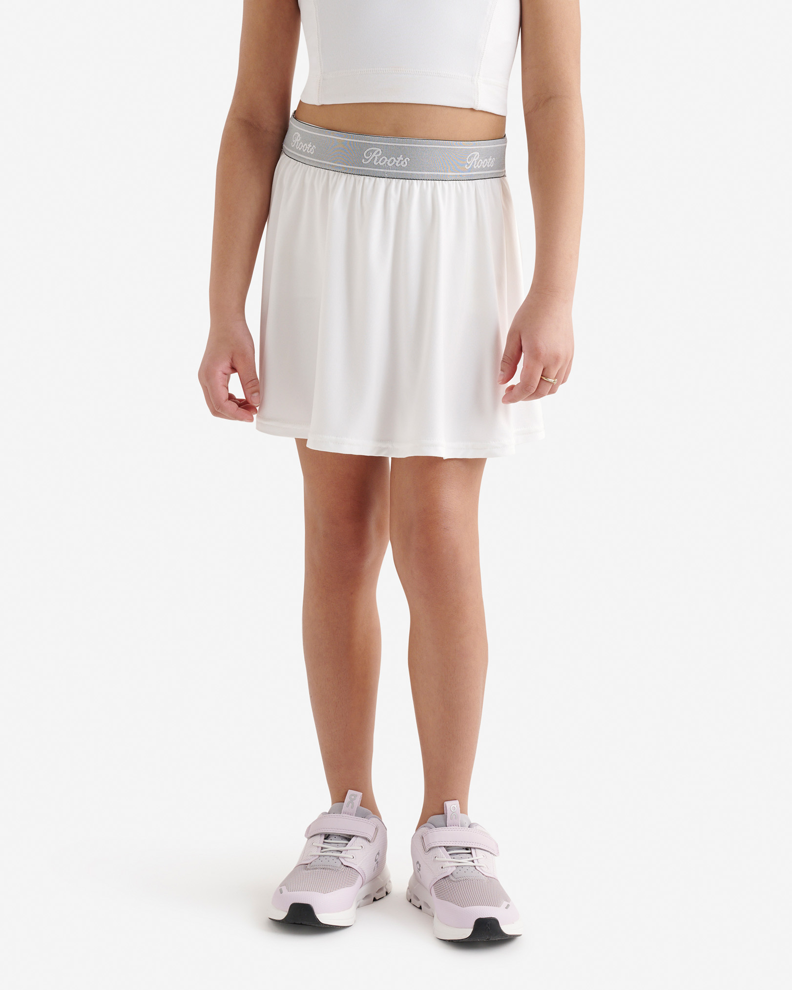 Girls Active Skort - White Girls Active Skort - White