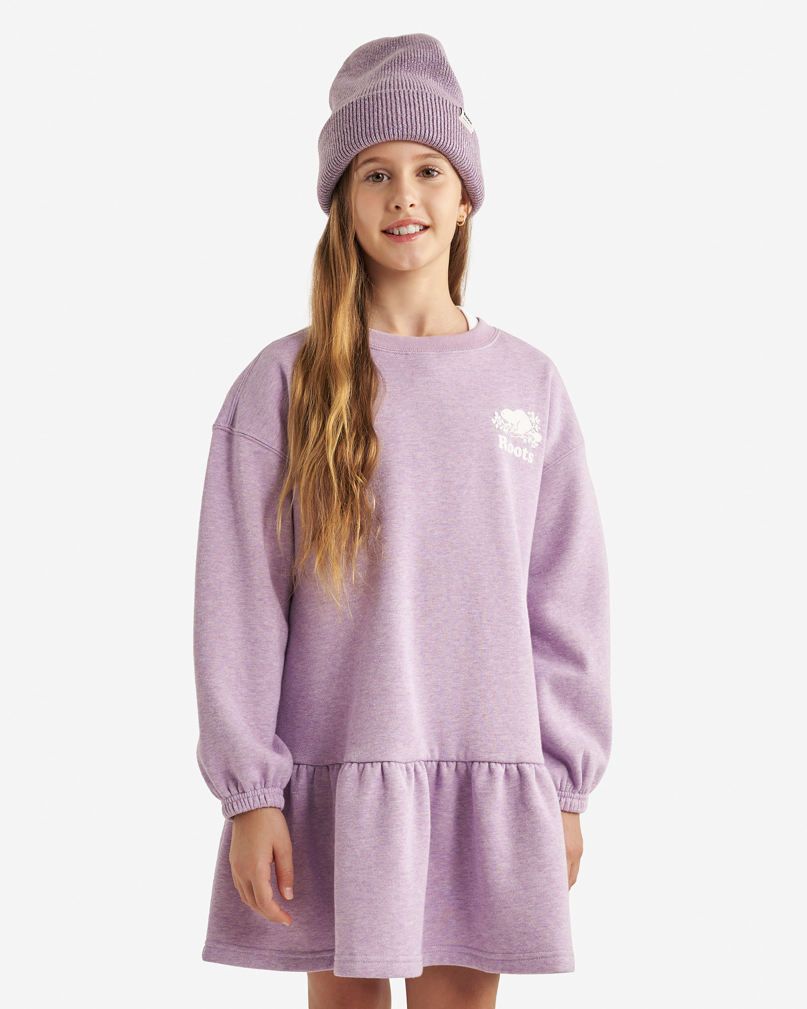 Girls Cooper Sparkle Dress - Violet Tulip Mix
