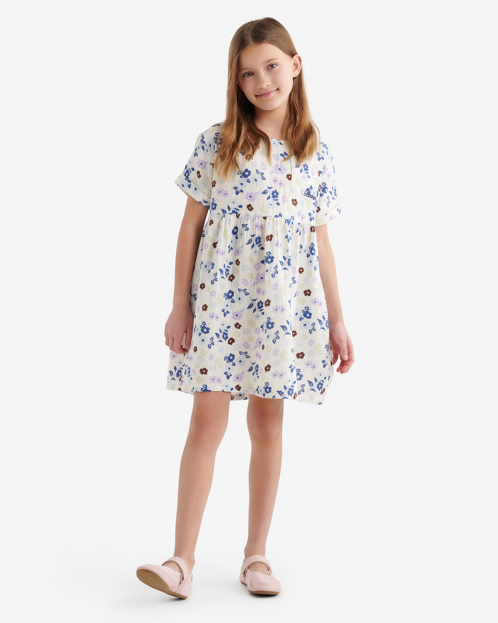Girls Isla Pocket Dress - Floral Aop