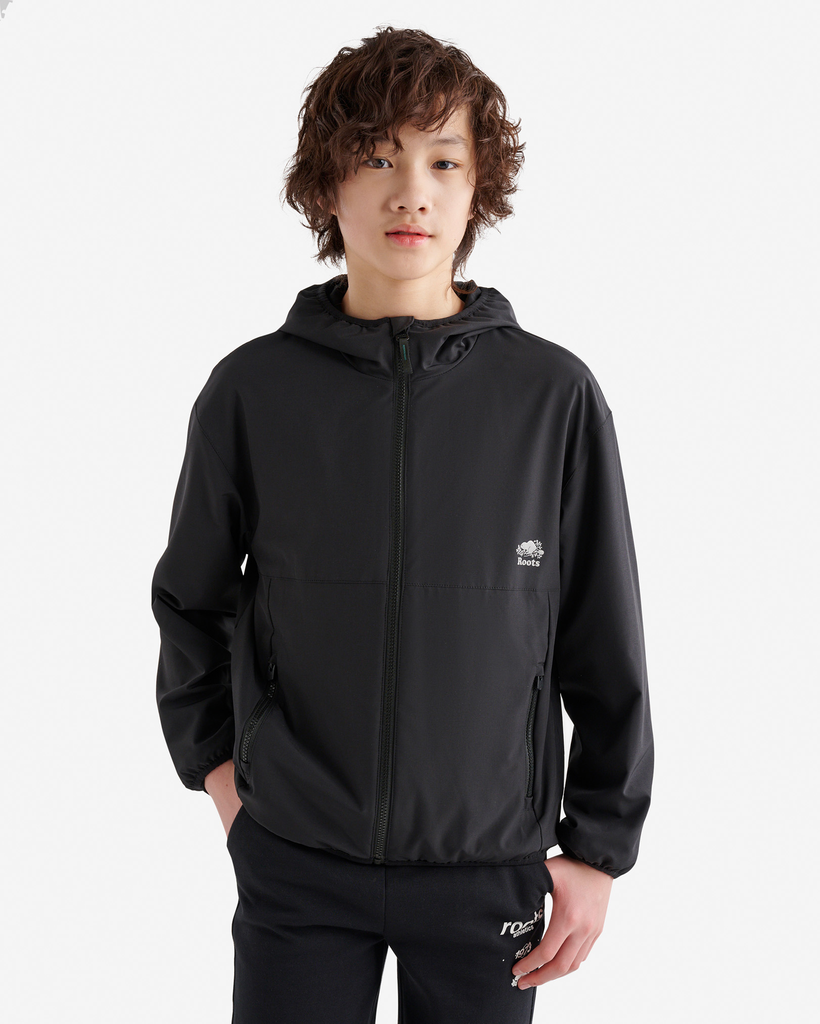 Kids Transitional Windbreaker - Black Kids Transitional Windbreaker - Black