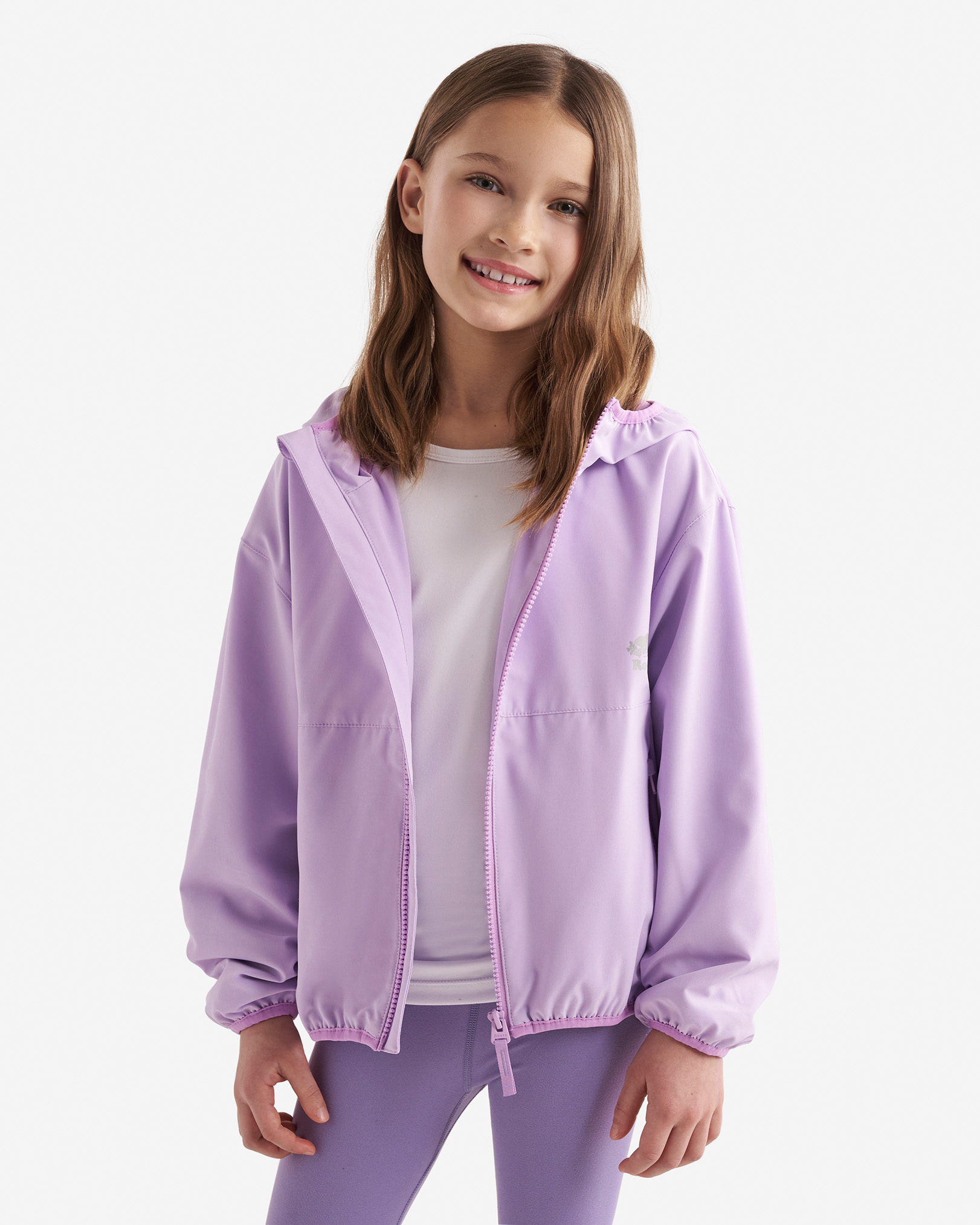 Kids Transitional Windbreaker - Pastel Lilac
