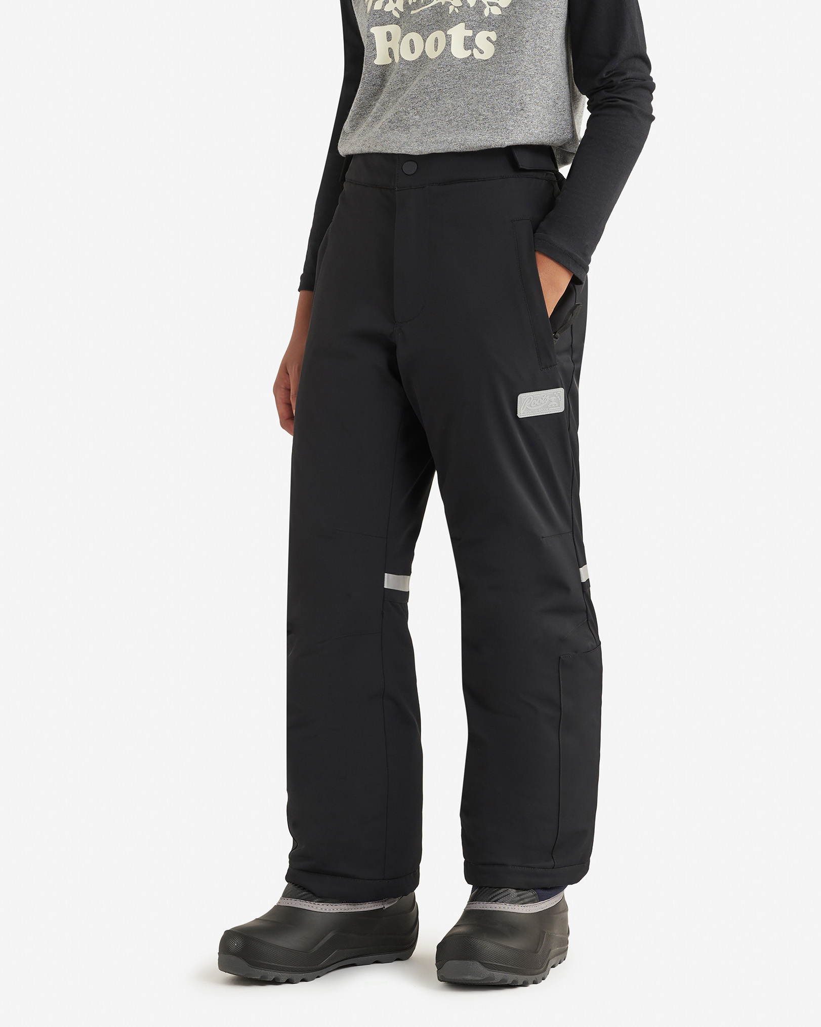 Kids Roots Snow Pant - Black