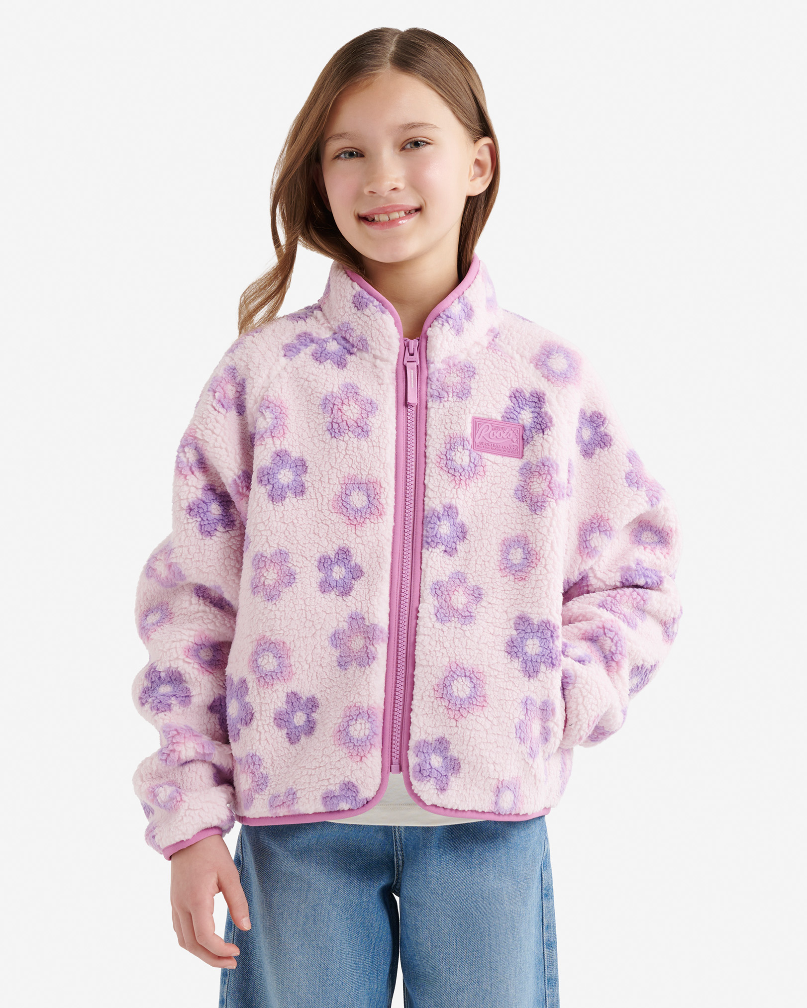 Girls Petal Pop Shearling Jacket