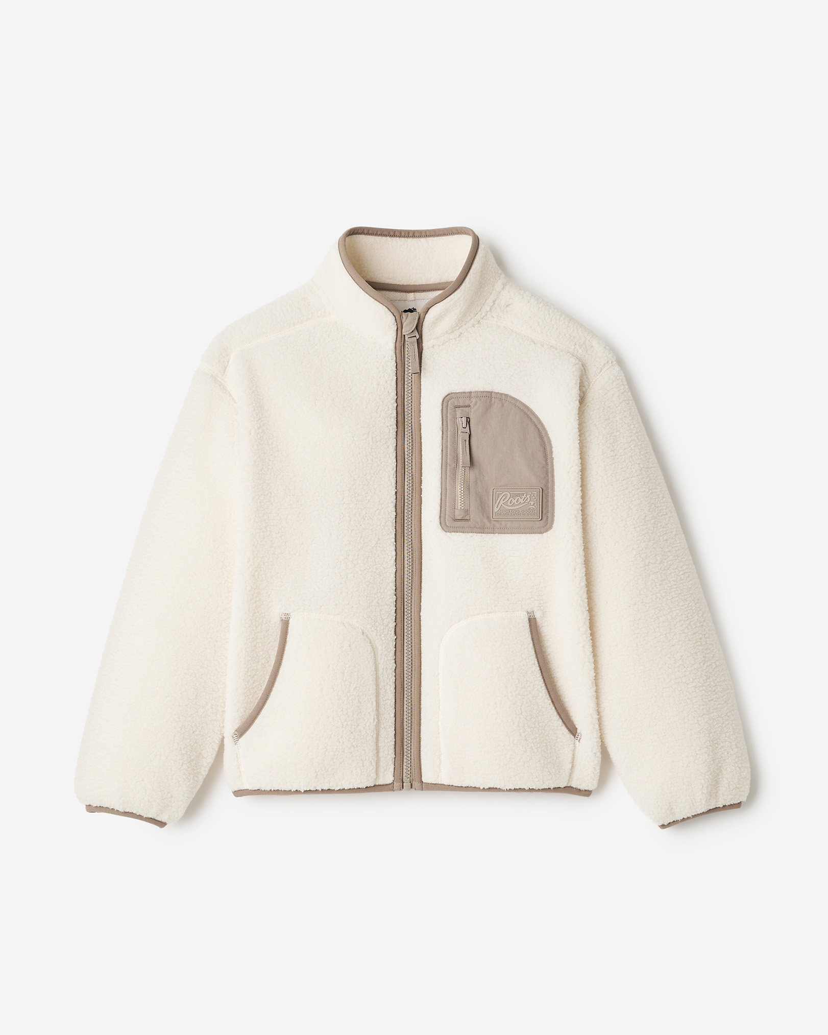 Kids Alta Shearling Fleece Jacket - Egret Kids Alta Shearling Fleece Jacket - Egret