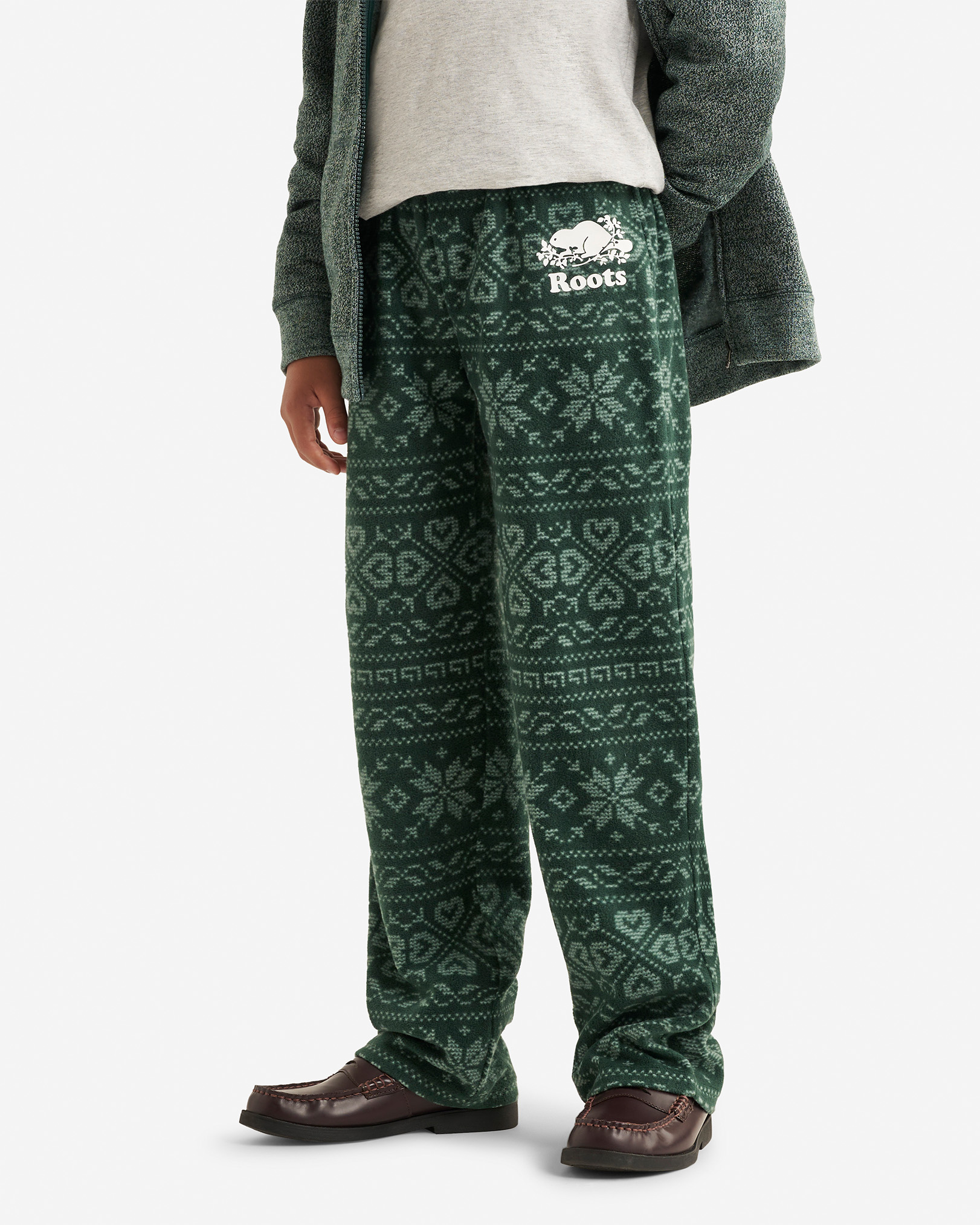 Kids Microfleece Pajama Pant - Varsity Green