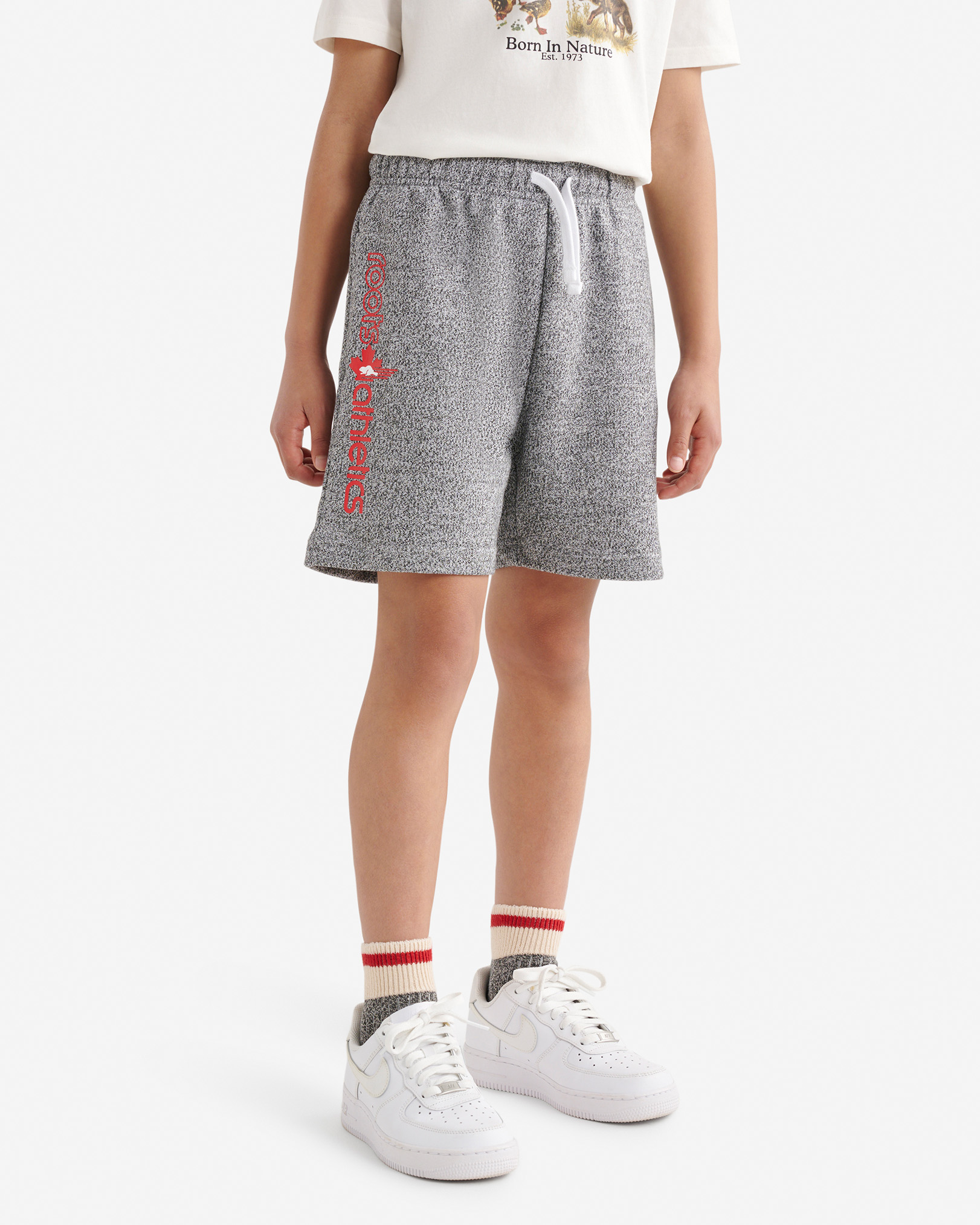 Kids Northern Athletics Short - Salt & Pepper