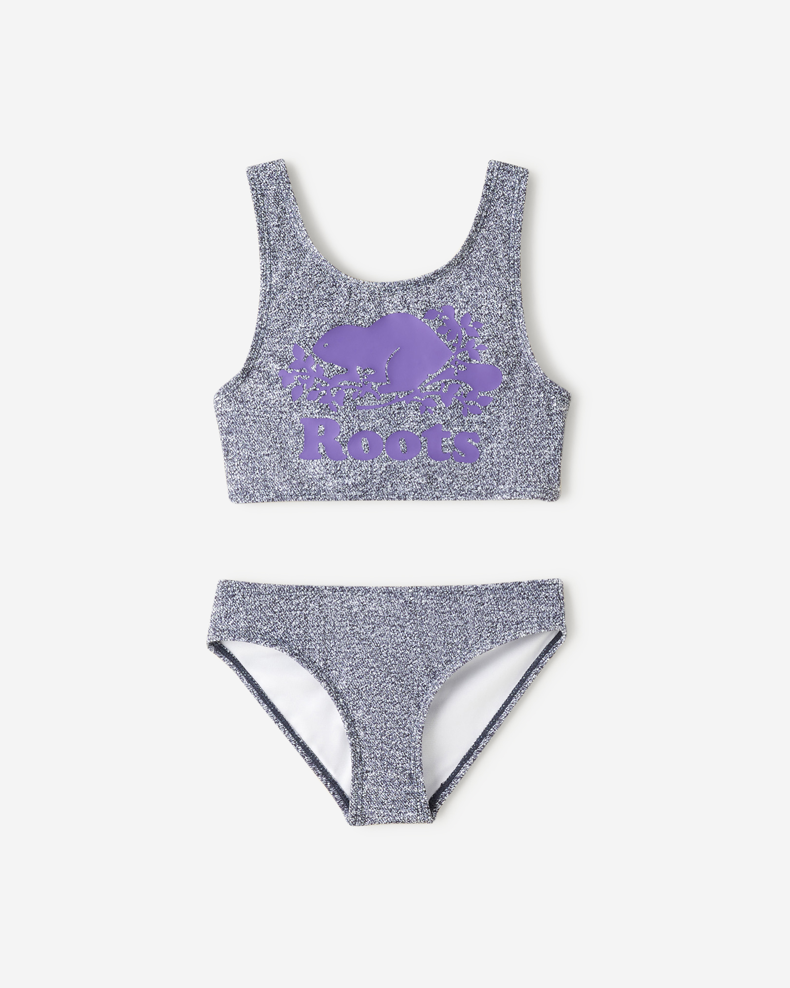 Toddler Girls Cooper Two Piece Swimsuit - Salt & Pepper