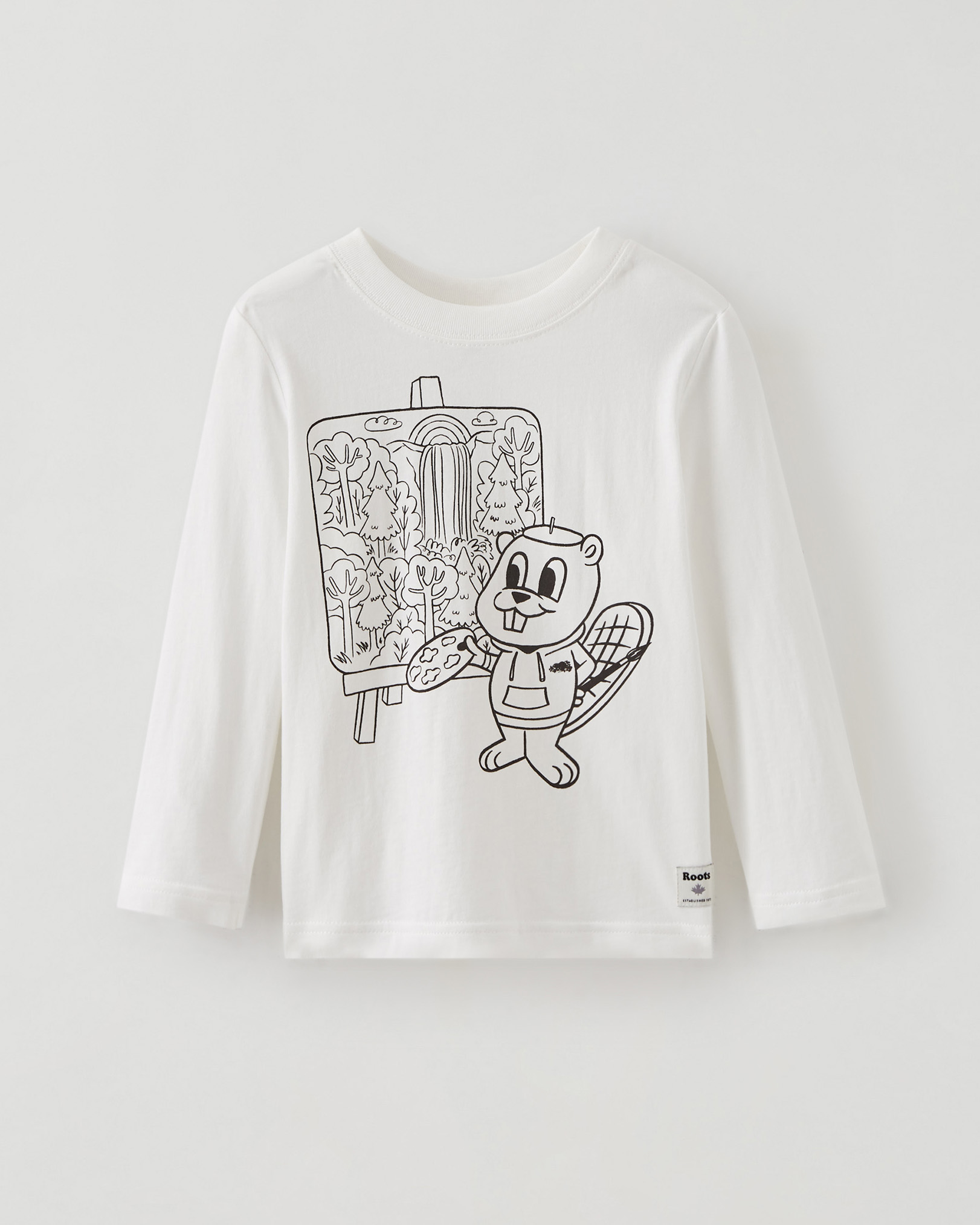 Toddler Colour Your Buddy T-shirt - Egret Toddler Colour Your Buddy T-shirt - Egret