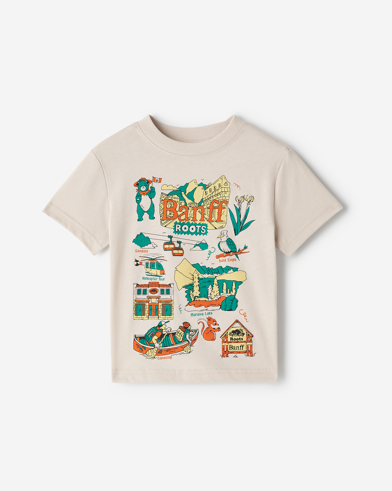 Toddler Roots Cities T-Shirt - Faded Khaki