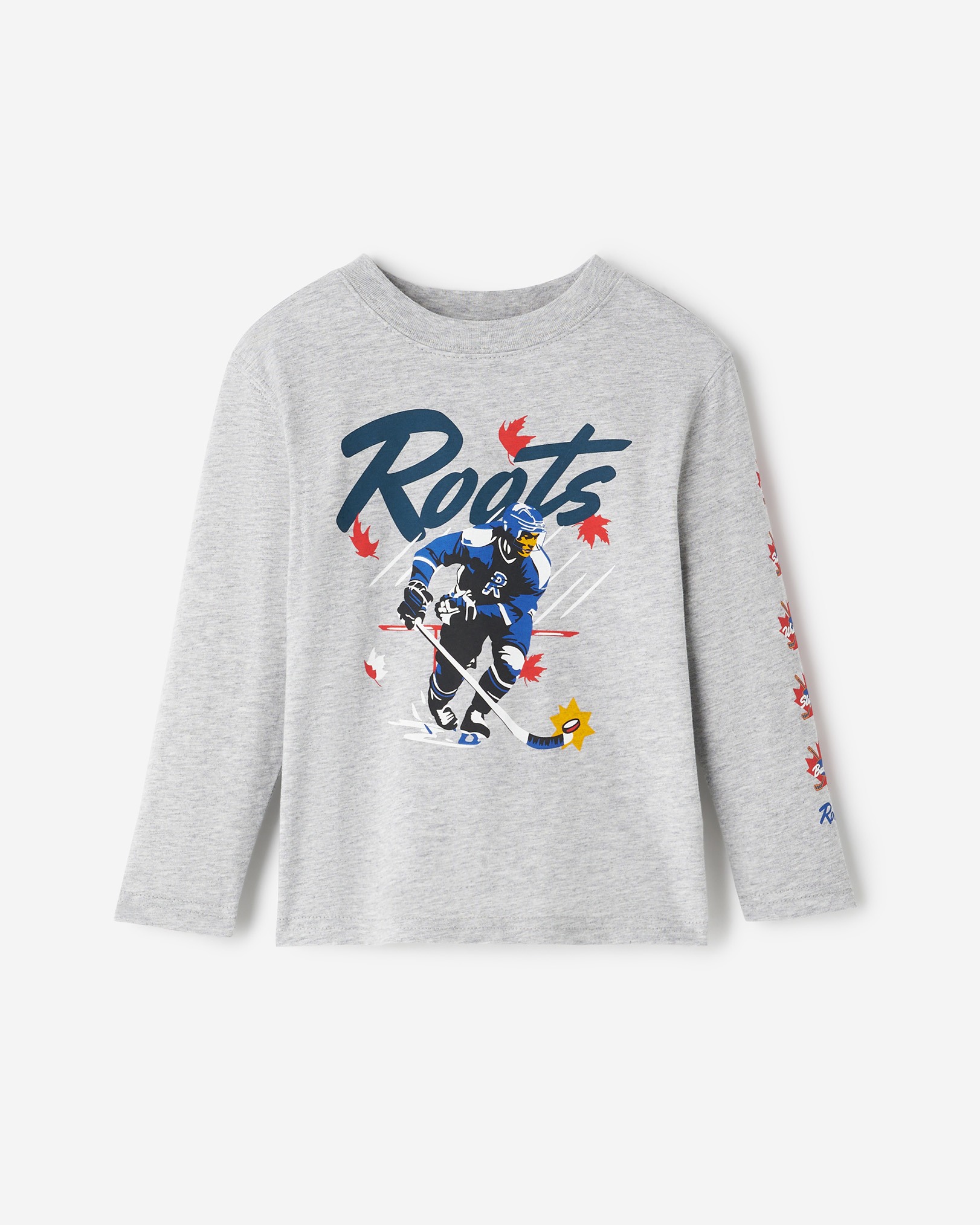 Toddler Hockey Long Sleeve T-Shirt - Heather Grey Toddler Hockey Long Sleeve T-Shirt - Heather Grey