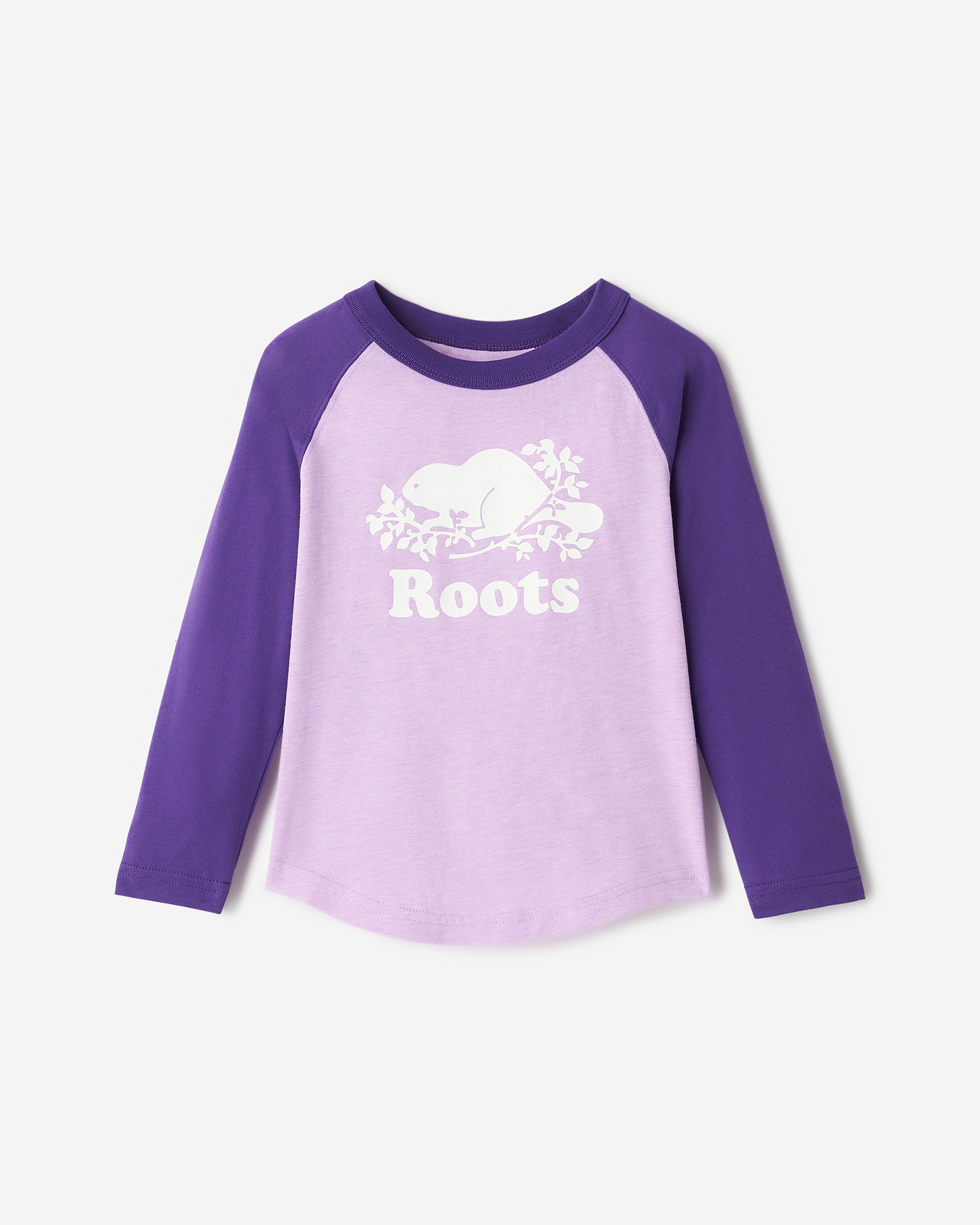 Toddler Cooper Baseball Long Sleeve T-Shirt - Violet Sky