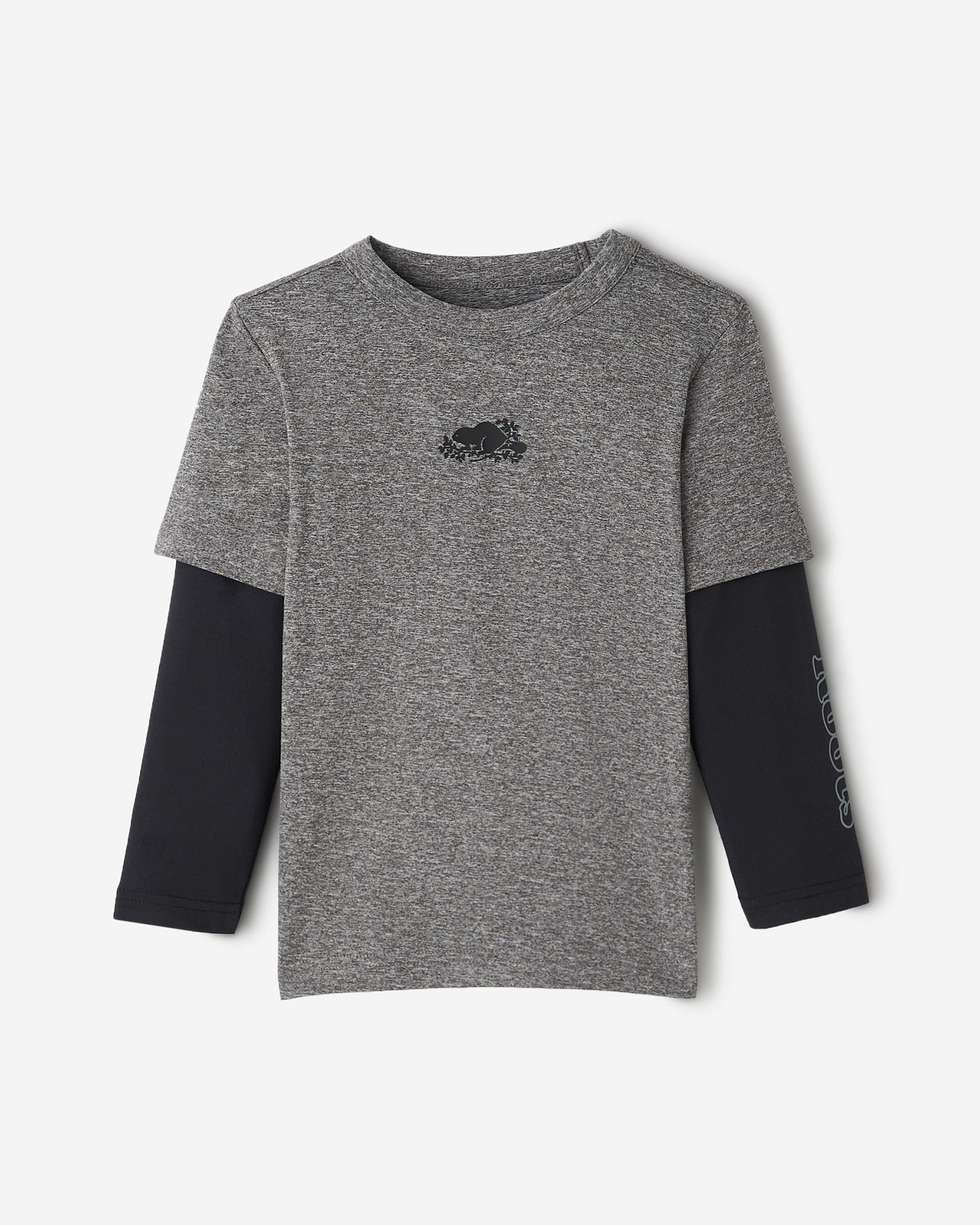 Toddler Renew Cooper Long Sleeve T-Shirt - Salt & Pepper