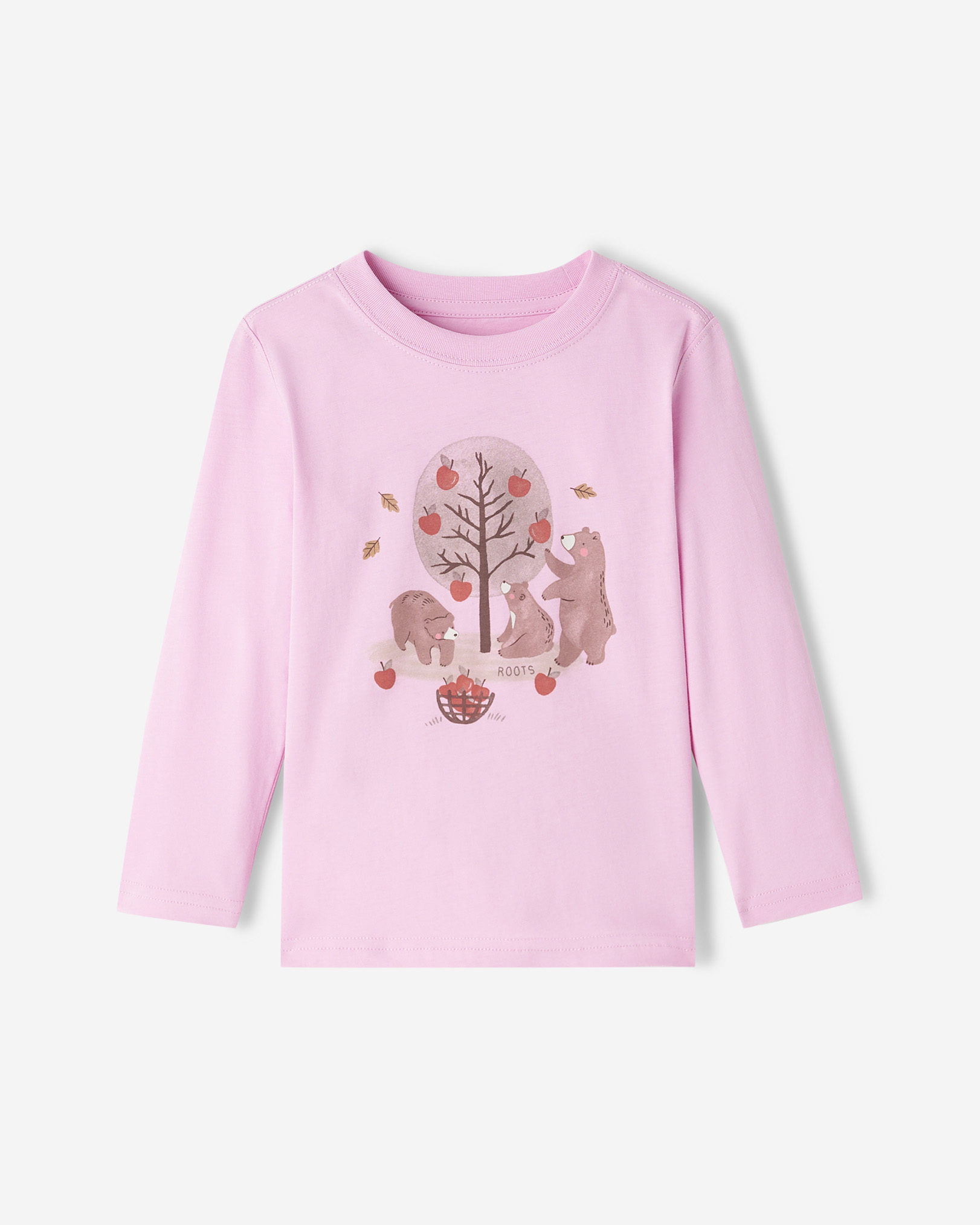Toddler Cozy Bear Long Sleeve T-Shirt - Pink Lavender Toddler Cozy Bear Long Sleeve T-Shirt - Pink Lavender