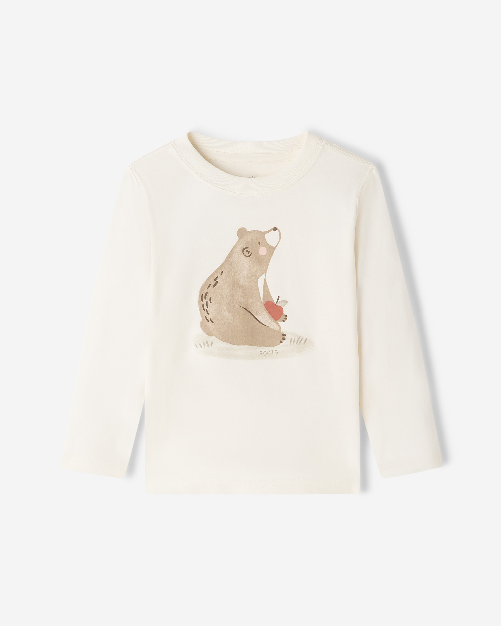 Toddler Cozy Bear Long Sleeve T-Shirt - Egret Toddler Cozy Bear Long Sleeve T-Shirt - Egret