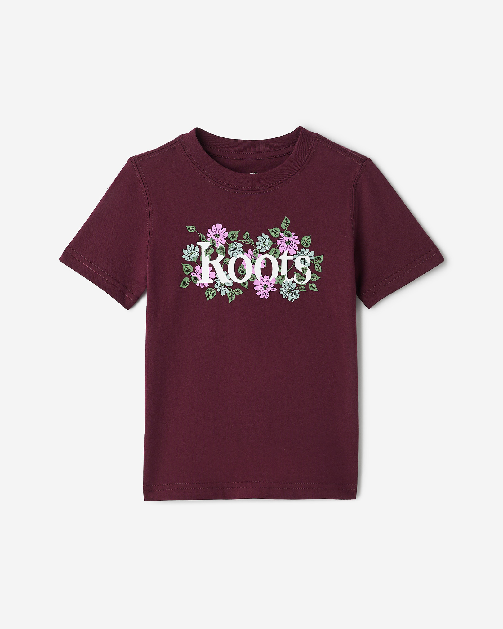 Toddler Wildflower T-Shirt - Maroon Fig Toddler Wildflower T-Shirt - Maroon Fig