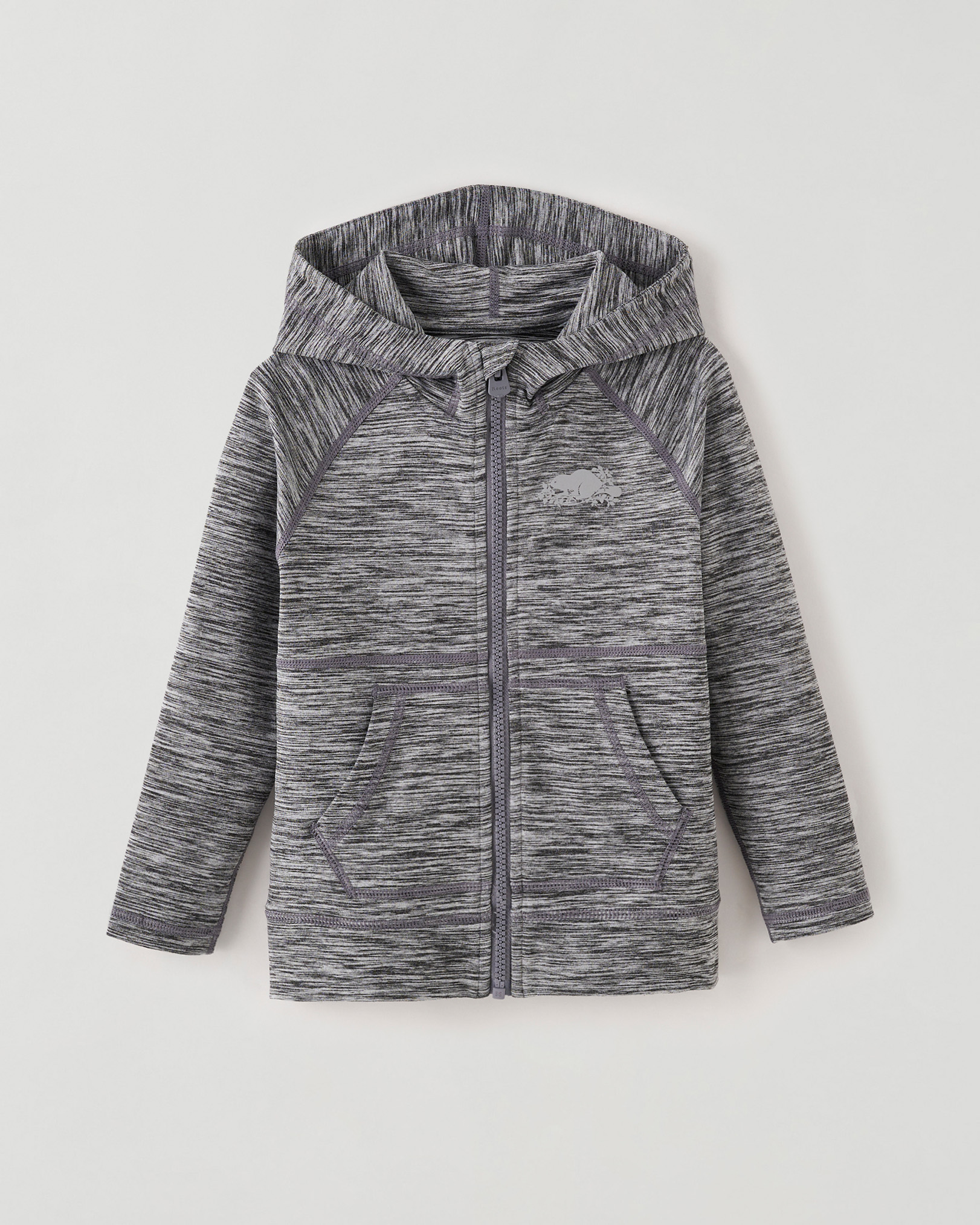 Toddler Girls Lola Journey Full Zip Hoodie - Salt & Pepper