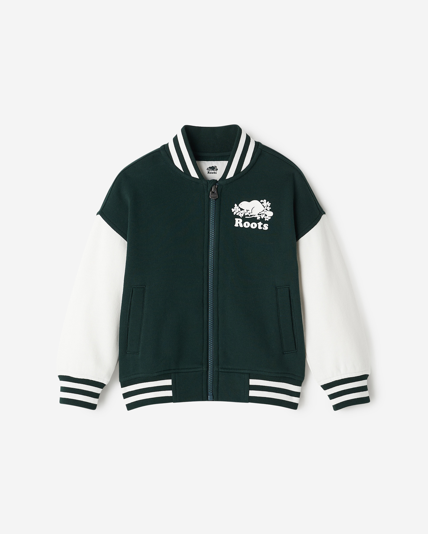 Blouson universitaire pour tout-petits - Varsity Vert Blouson universitaire pour tout-petits - Varsity Vert
